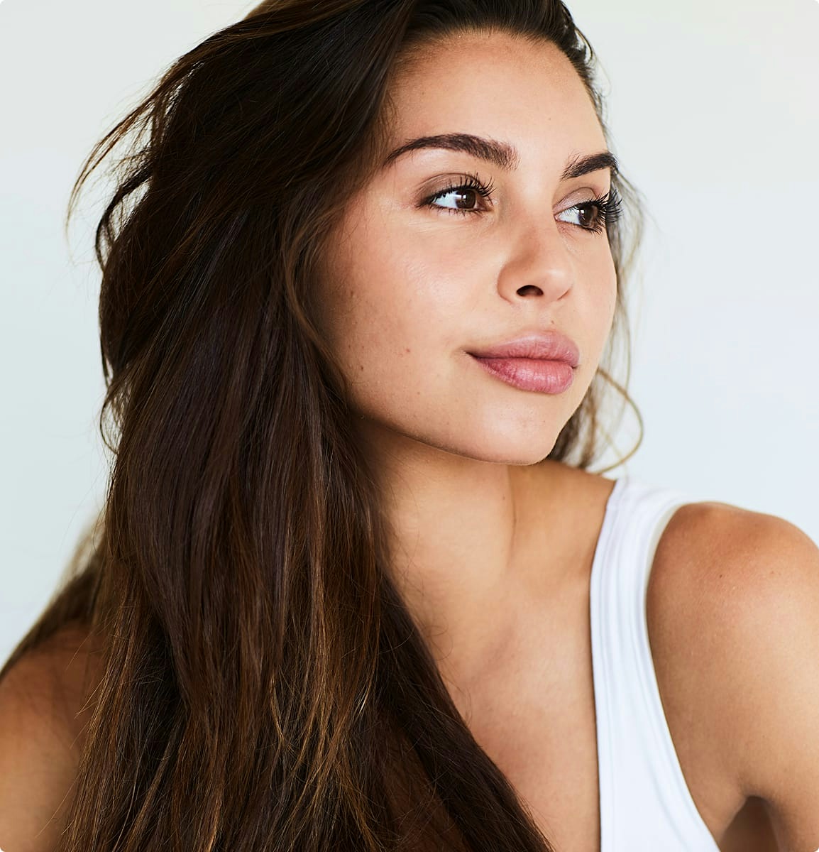 Woman looking to the side