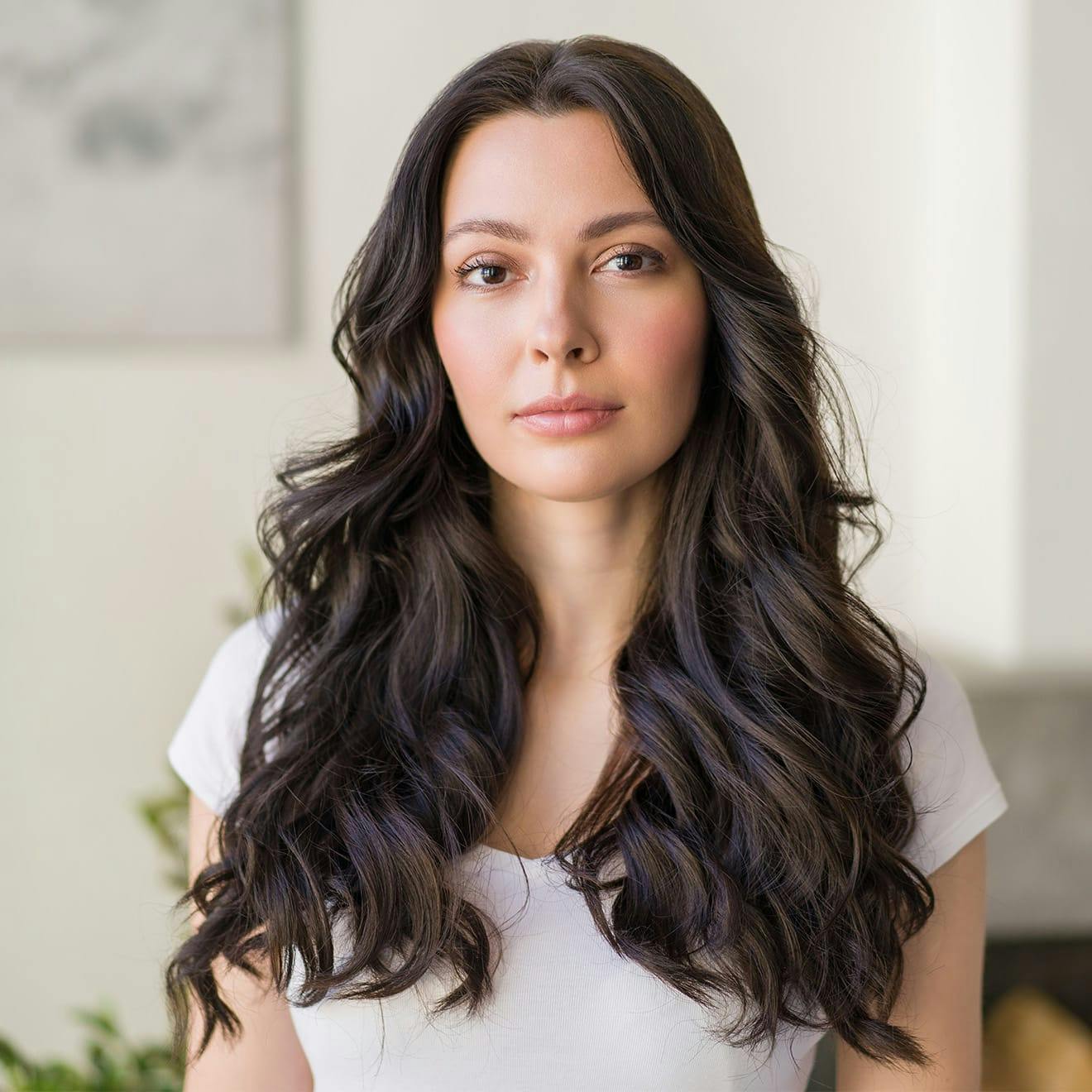 woman looking into the camera