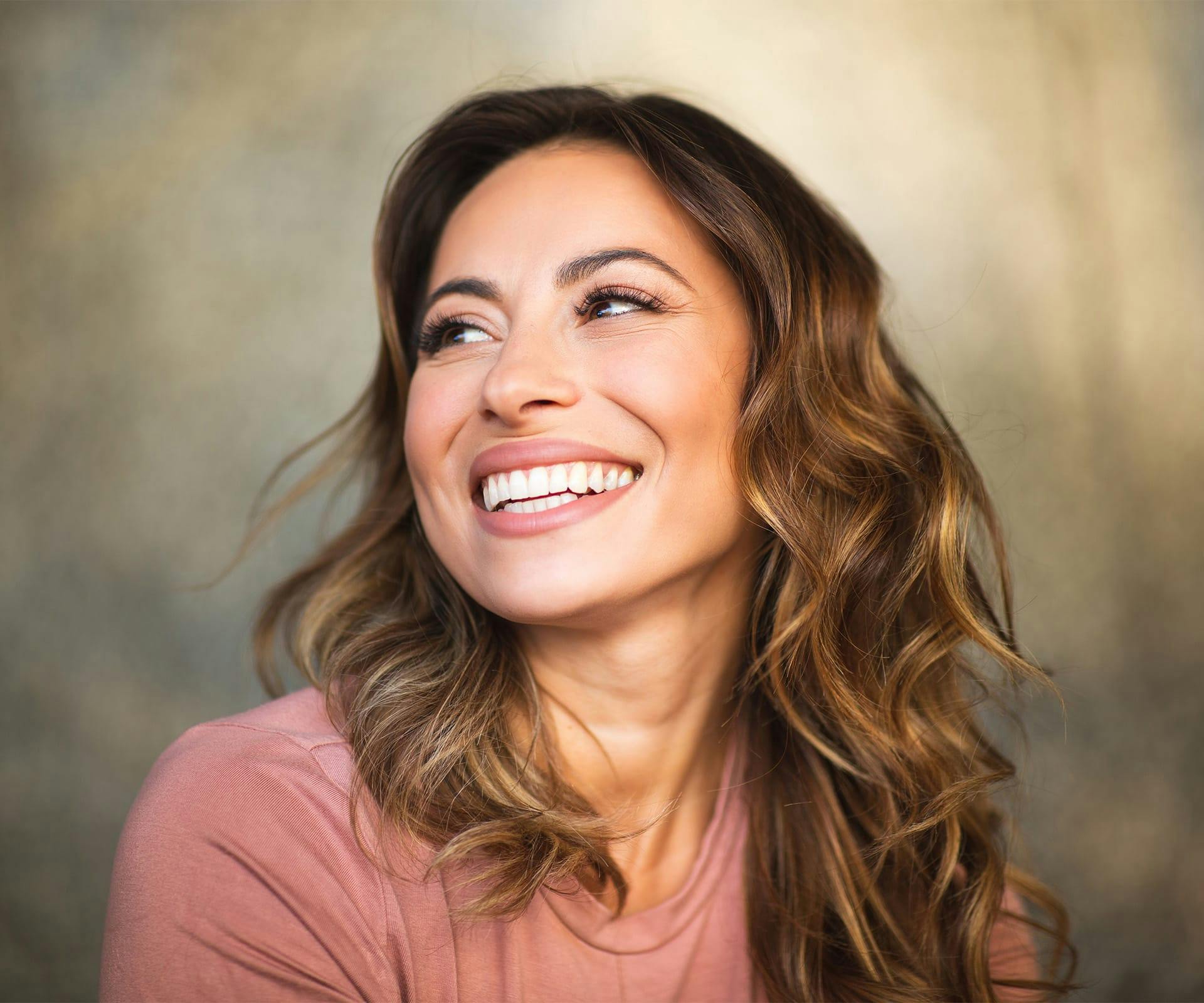 Woman smiling
