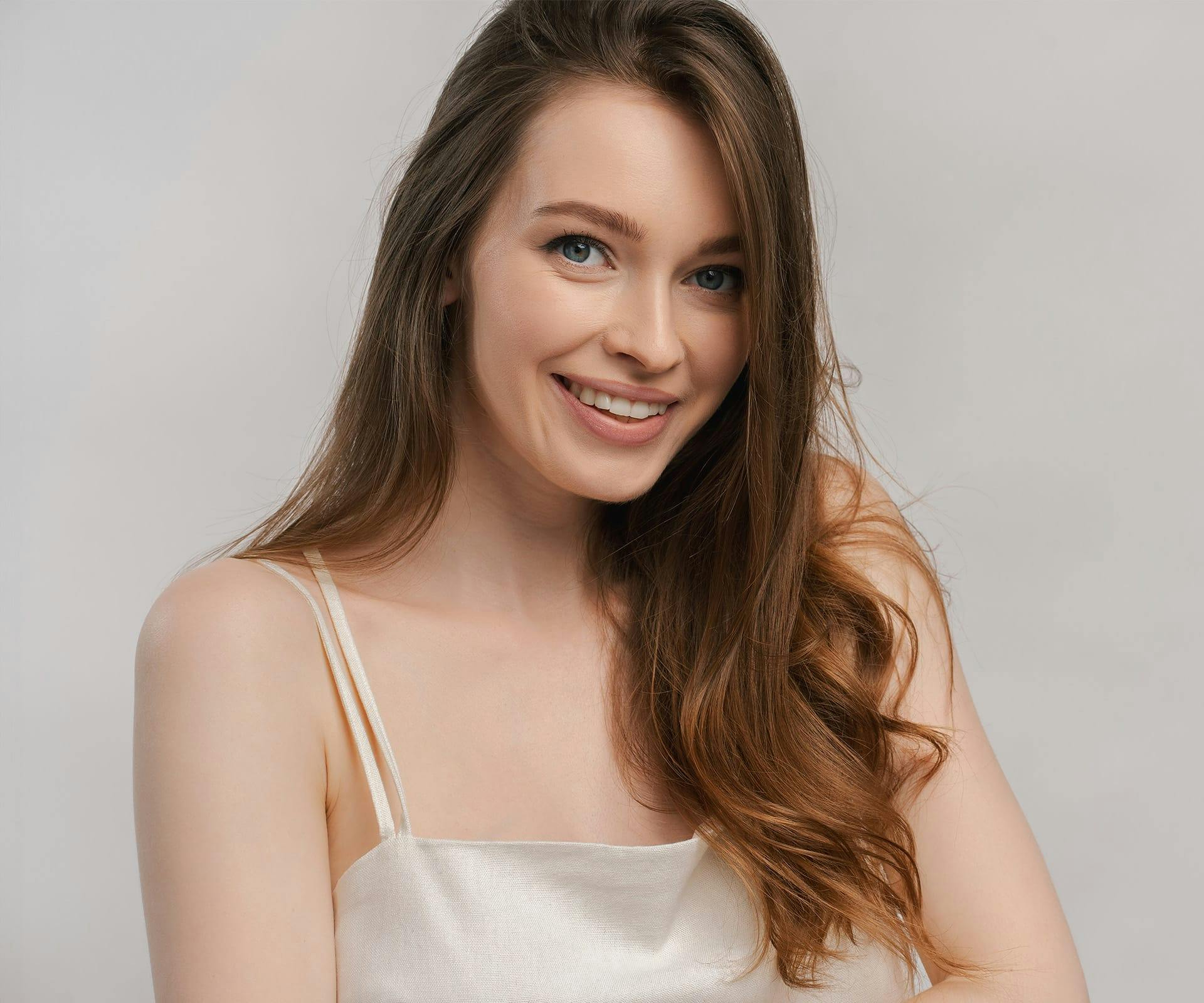 woman smiling