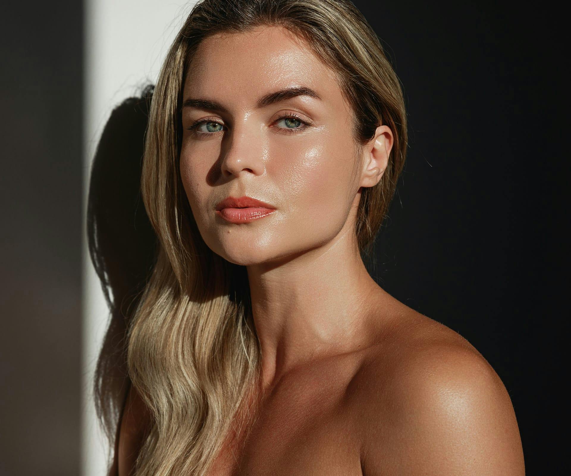woman looking into the camera