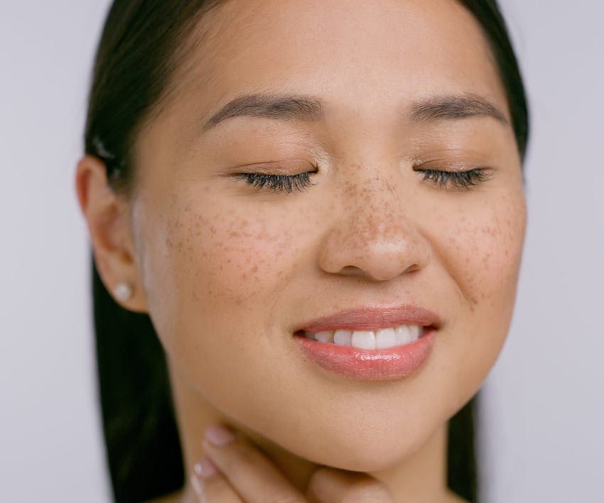 Close up of woman smiling