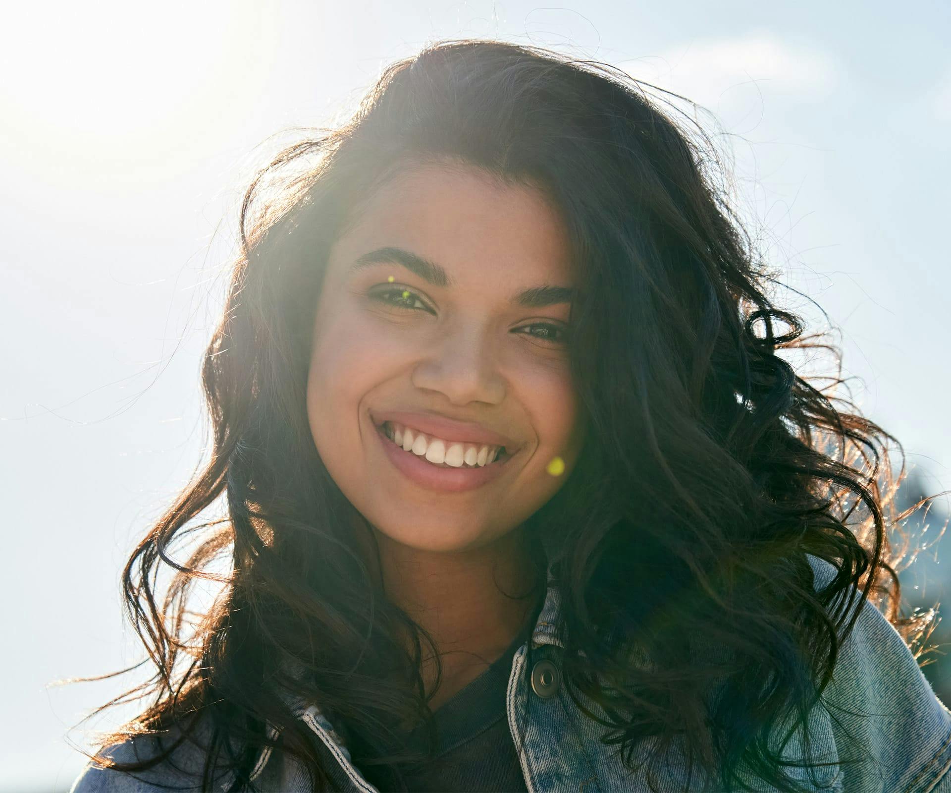 woman smiling