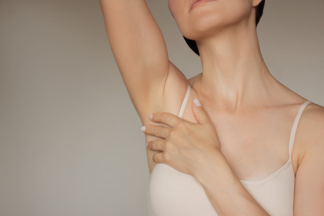 woman's underarm