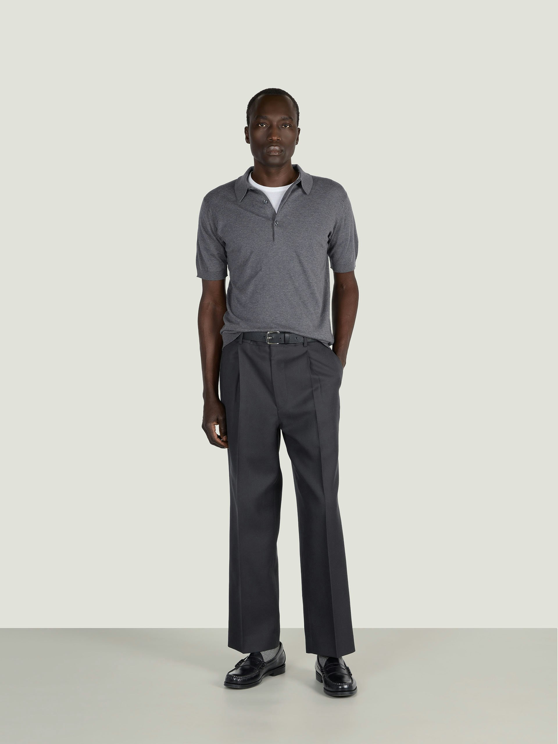 Adrian - John Smedley's Sea Island Cotton Polo Shirt | John Smedley