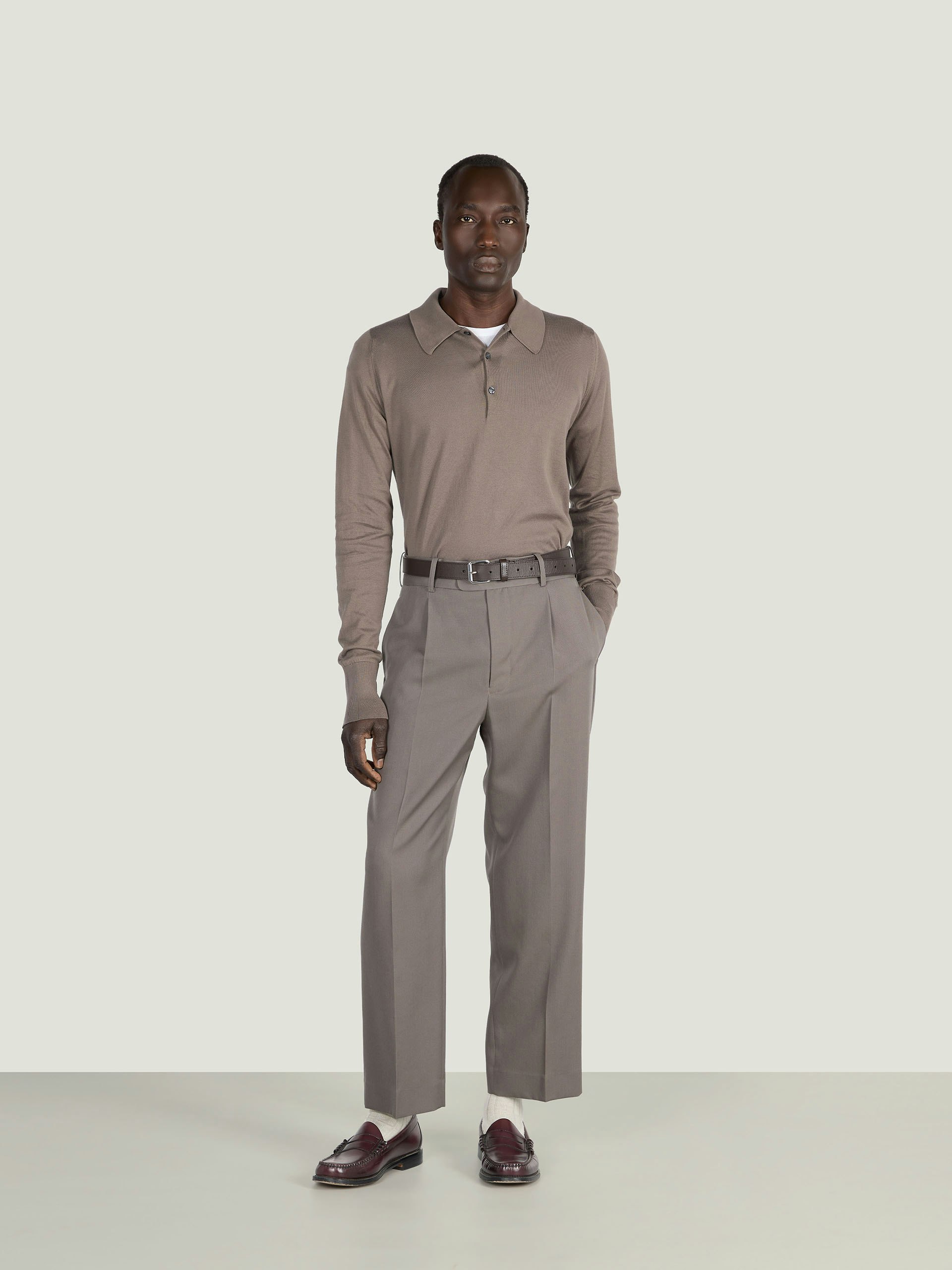 Finchley - John Smedley's Sea Island Cotton Polo Shirt | John Smedley