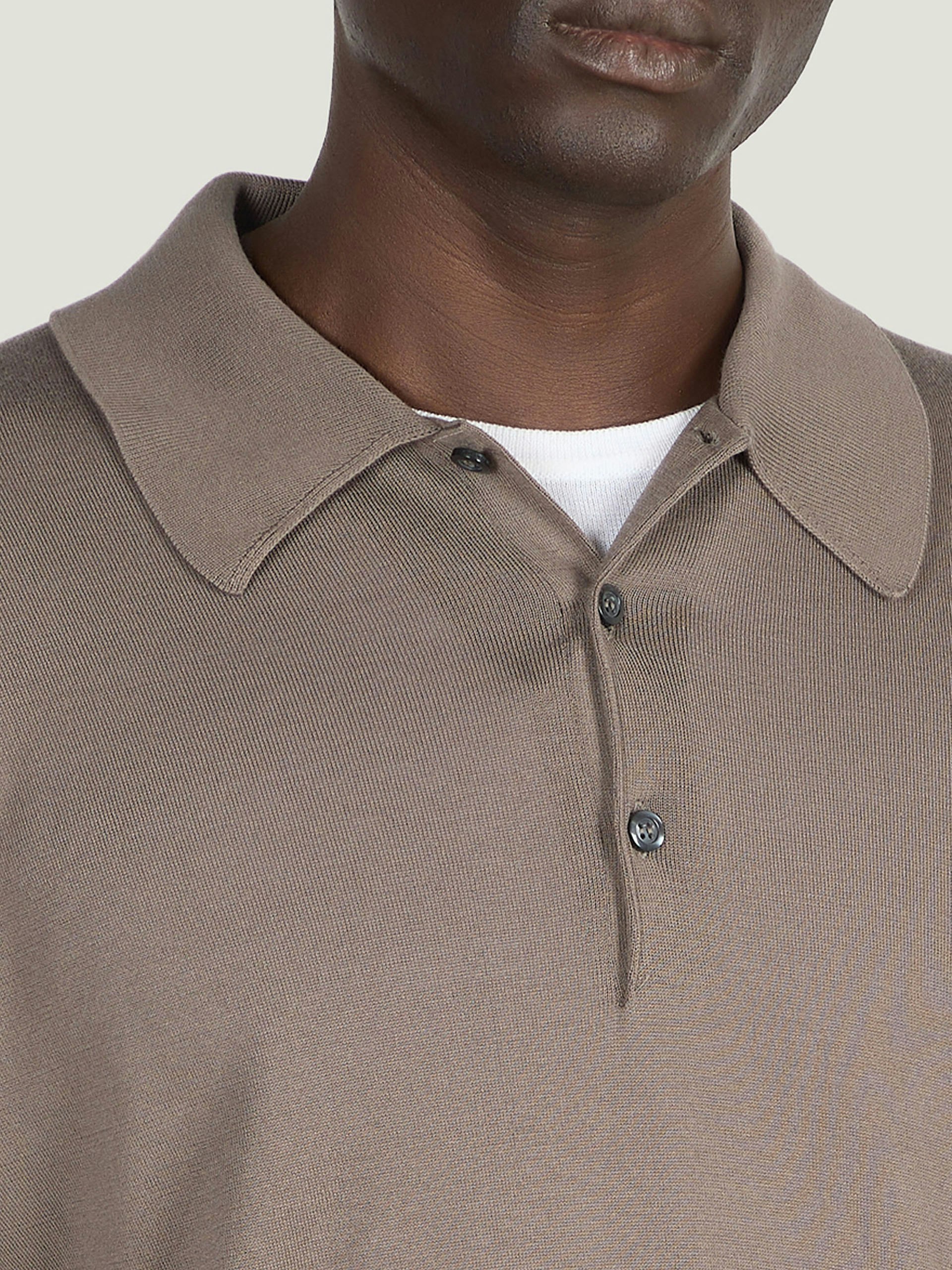 Finchley - John Smedley's Sea Island Cotton Polo Shirt | John Smedley