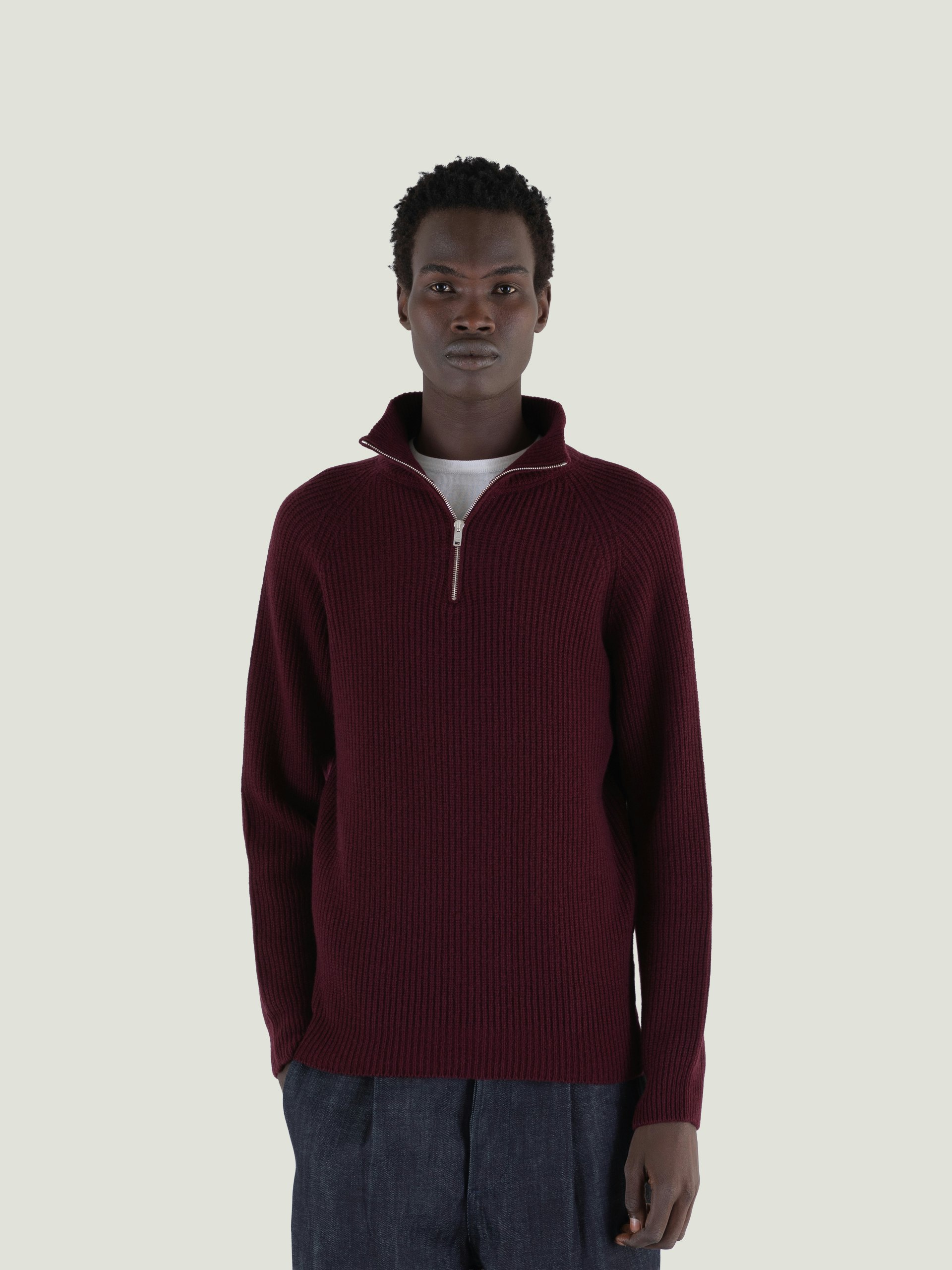 JOHN SMEDLEY ハーフジップ　ニット　RYKER Ryker - John Smedley's Eco Cashmere Jumper | John Smedley