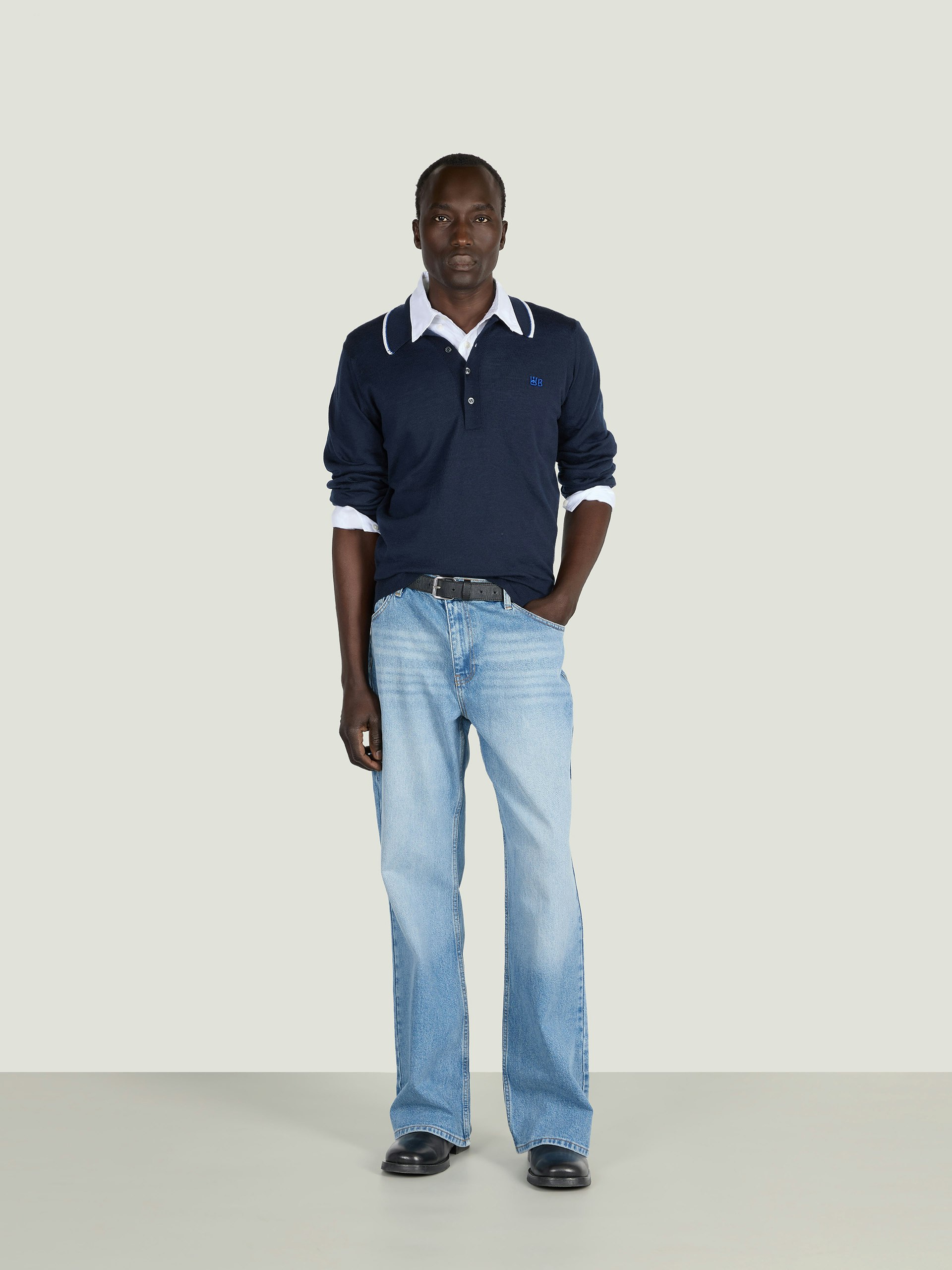 Henry Polo Shirt - Wales Bonner Collaboration | John Smedley UK