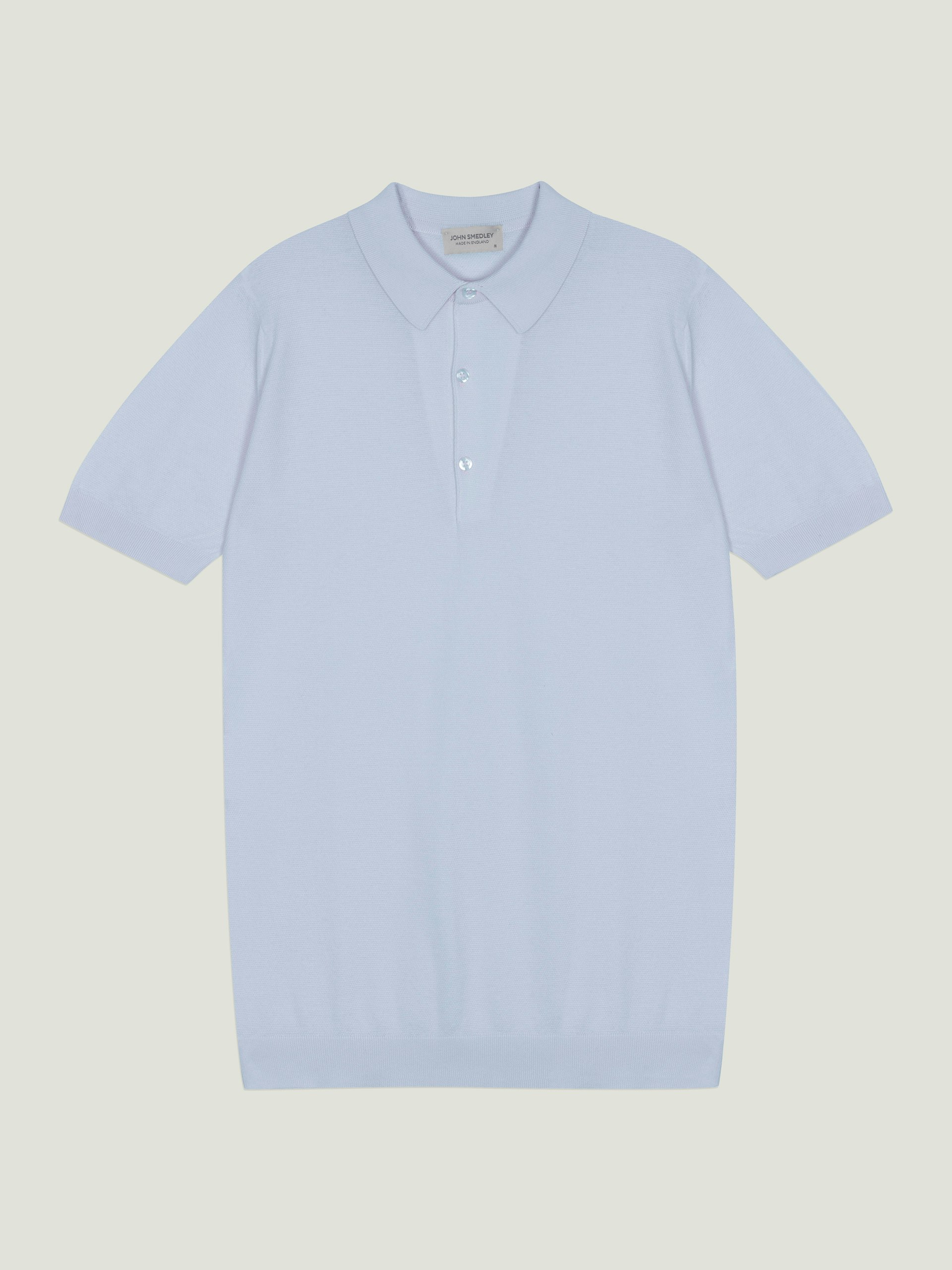 JOHN SMEDLEY SEA COTTON POLO エクリュ John Smedley - Elias Sea Island Cotton and Cashmere-Blend Polo