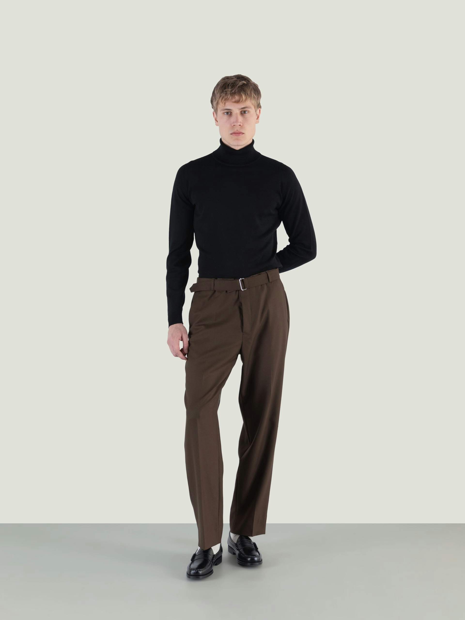 【美品】 JOHN SMEDLEY extrafine merino wool ATTACHMENT × JOHN SMEDLEY – session