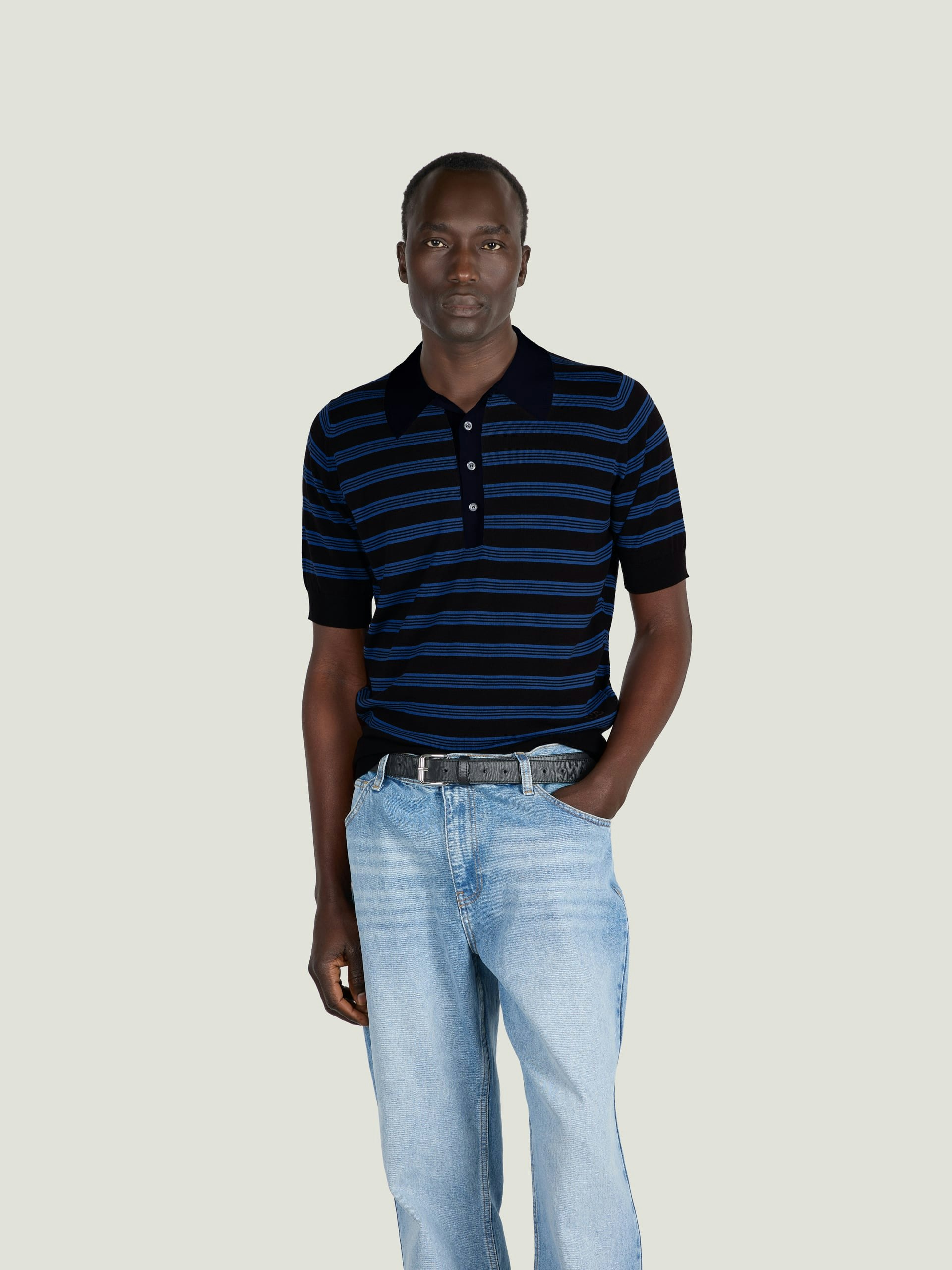 Breeze Polo Shirt - Wales Bonner Collaboration | John Smedley UK