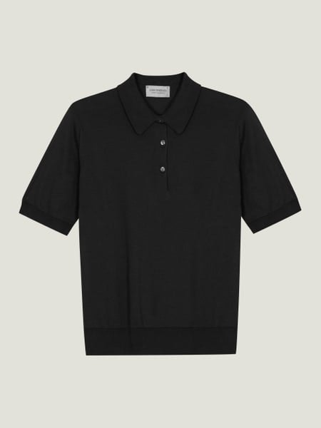 Jill - John Smedley's Sea Island Cotton Polo Shirt | John Smedley