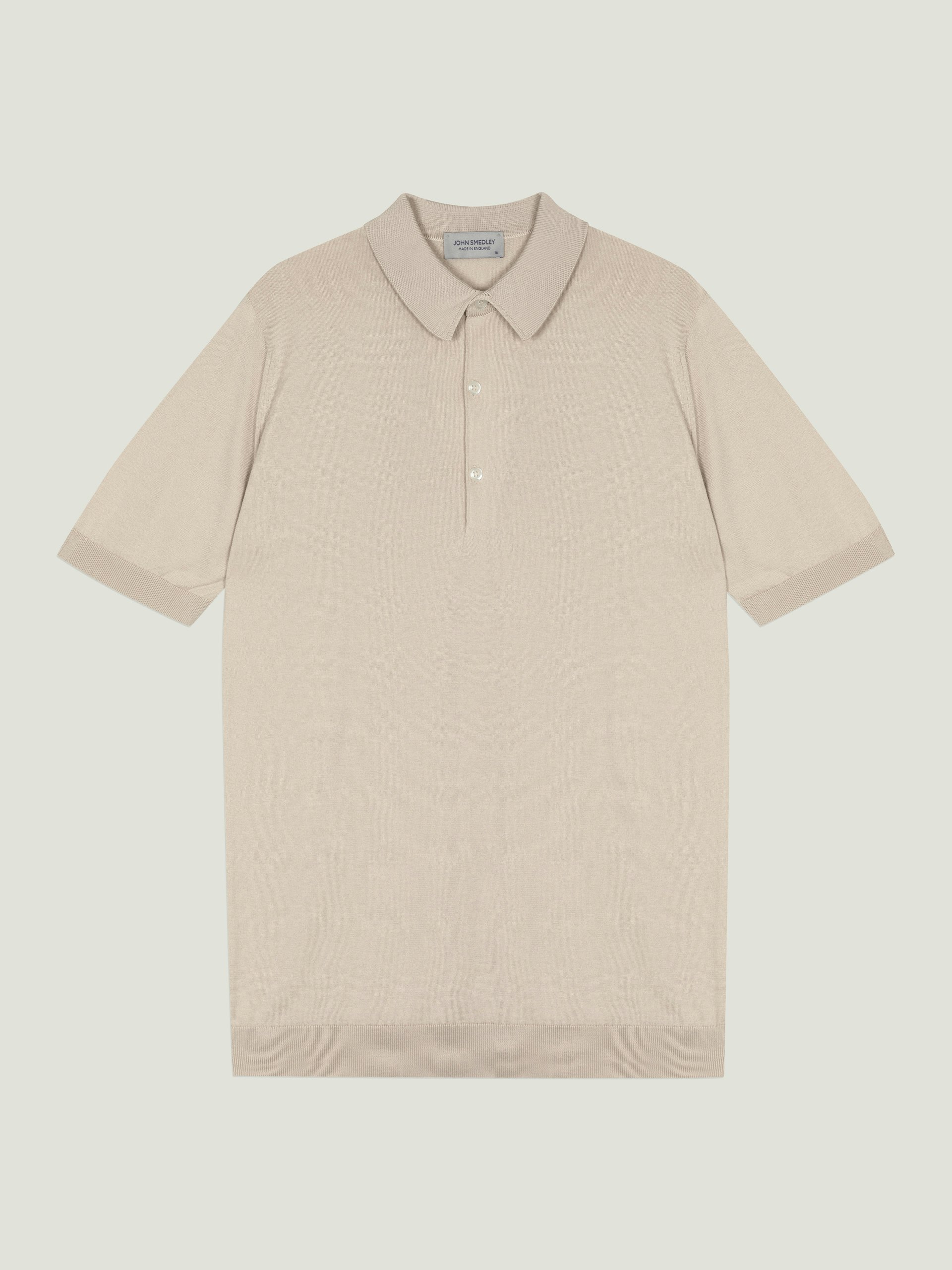 JOHN SMEDLEY SEA COTTON POLO エクリュ Adrian - John Smedley's Sea Island Cotton Polo Shirt | John Smedley
