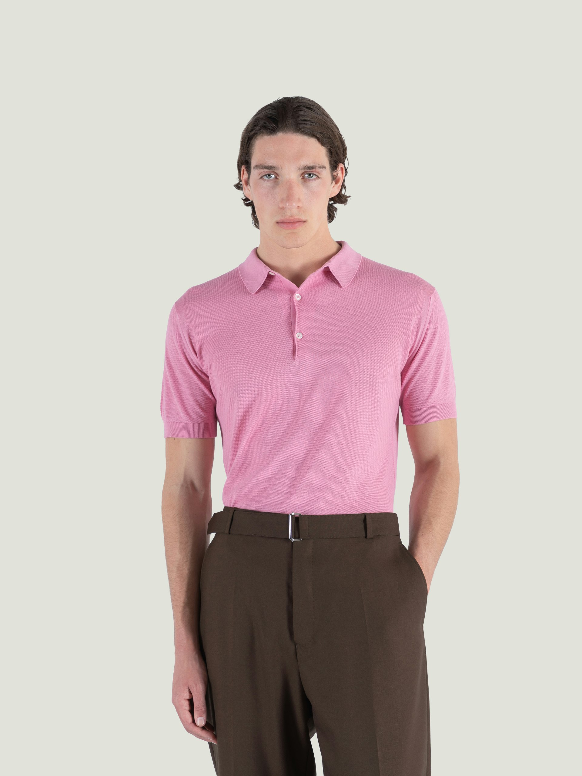 JOHN SMEDLEY グラスピンク ポロシャツ M Roth - John Smedley's Sea Island Cotton Polo Shirt | John Smedley
