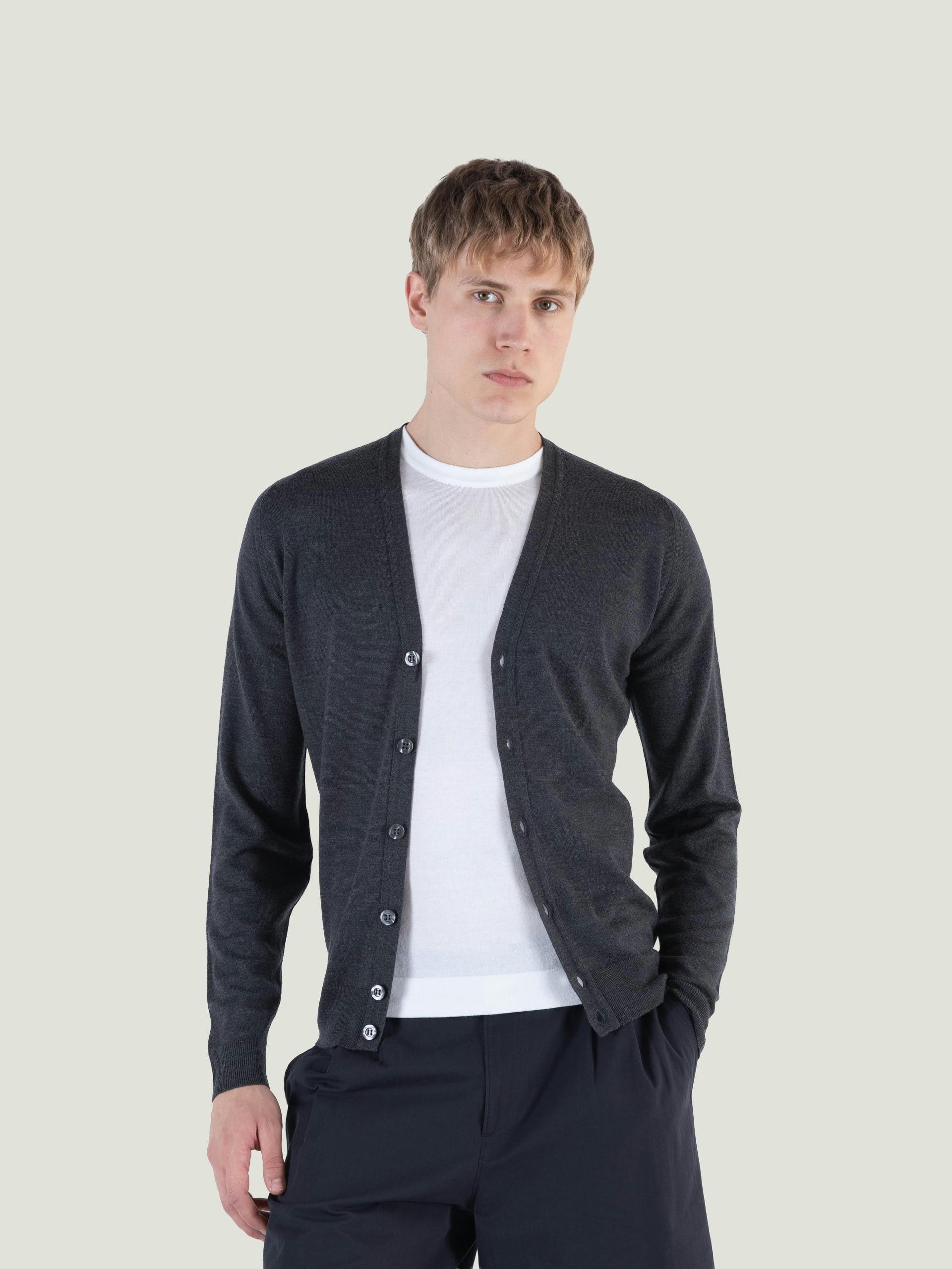 【dendenkankanさま専用】 JOHN SMEDLEY merino Men's Cardigans | Merino Wool & Cotton | John Smedley