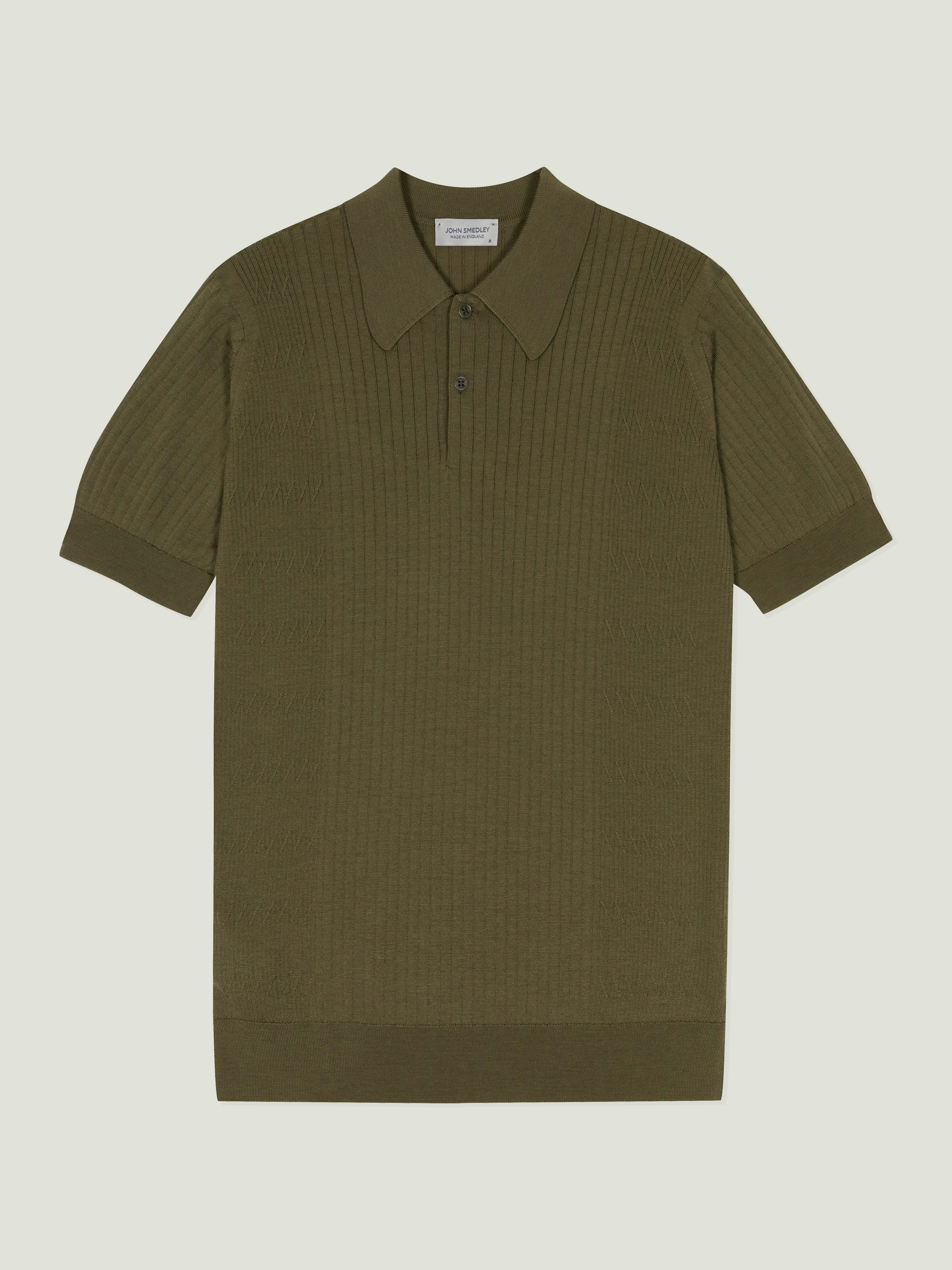 トップス JOHN SMEDLEY for UNITED ARROWS Knit Polo Croall - Extra Fine Merino Wool Polo Shirt | John Smedley