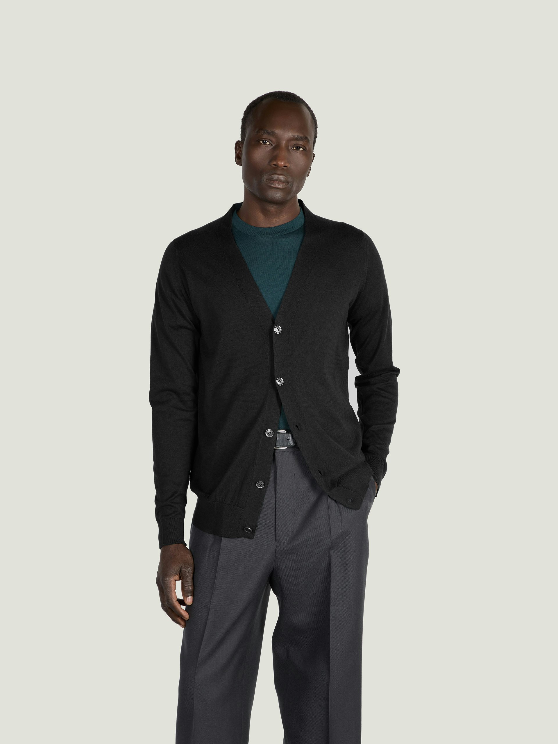 トップス JOHN SMEDLEY CARDIGAN Sea  Cotton Bernard - John Smedley's Sea Island Cotton Cardigan | John Smedley