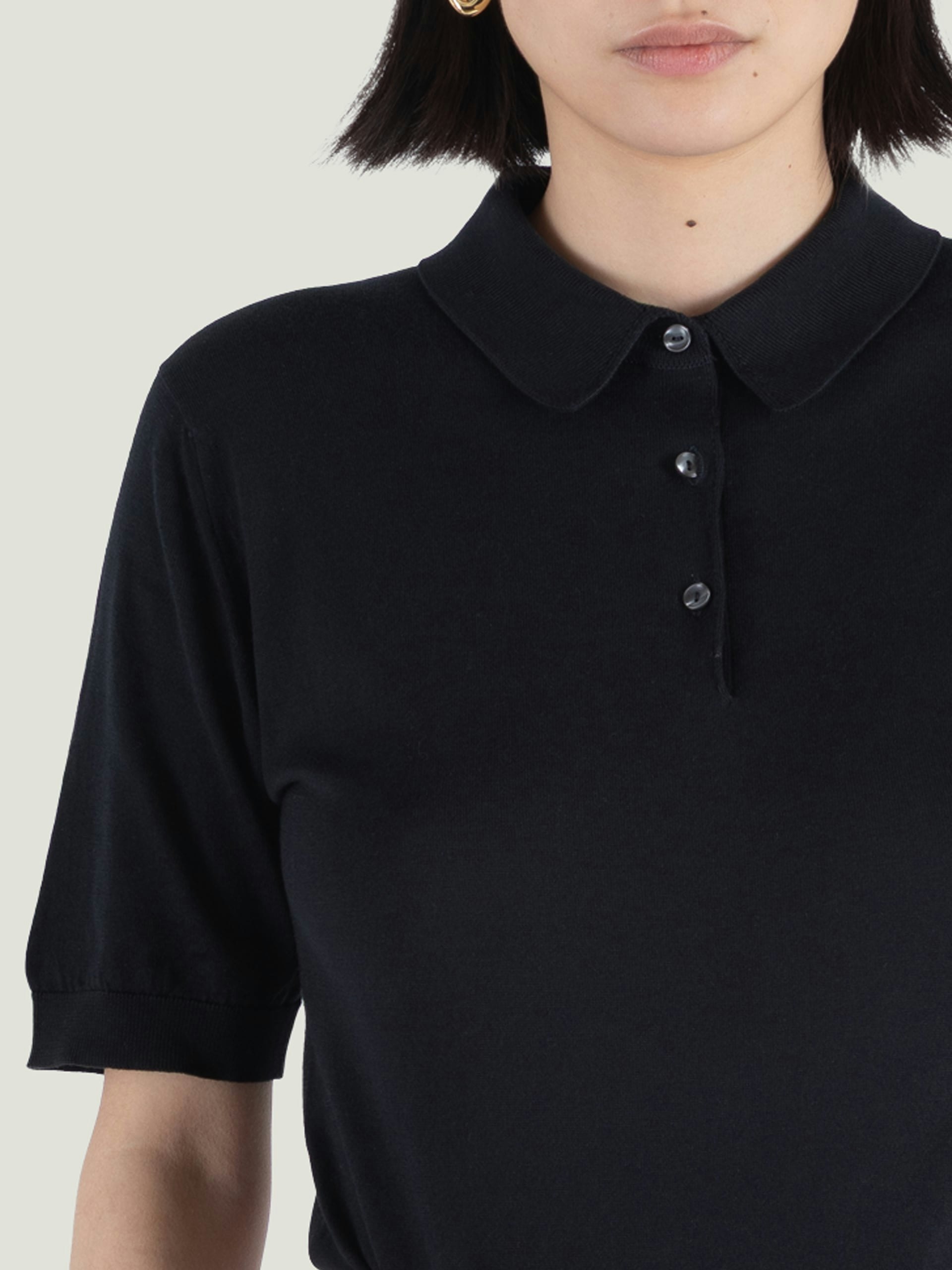 Jill - John Smedley's Sea Island Cotton Polo Shirt | John Smedley
