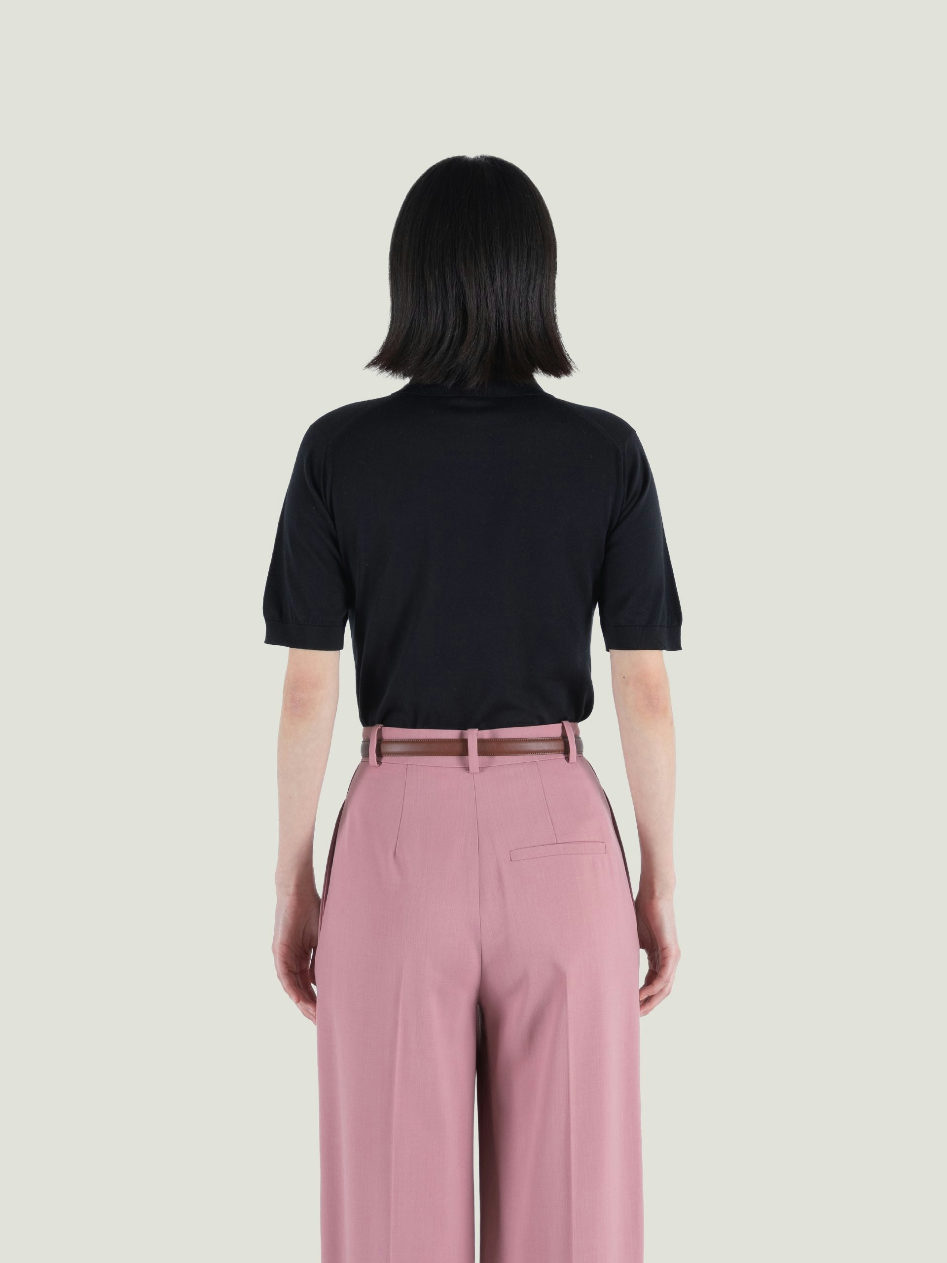 Jill - John Smedley's Sea Island Cotton Polo Shirt | John Smedley