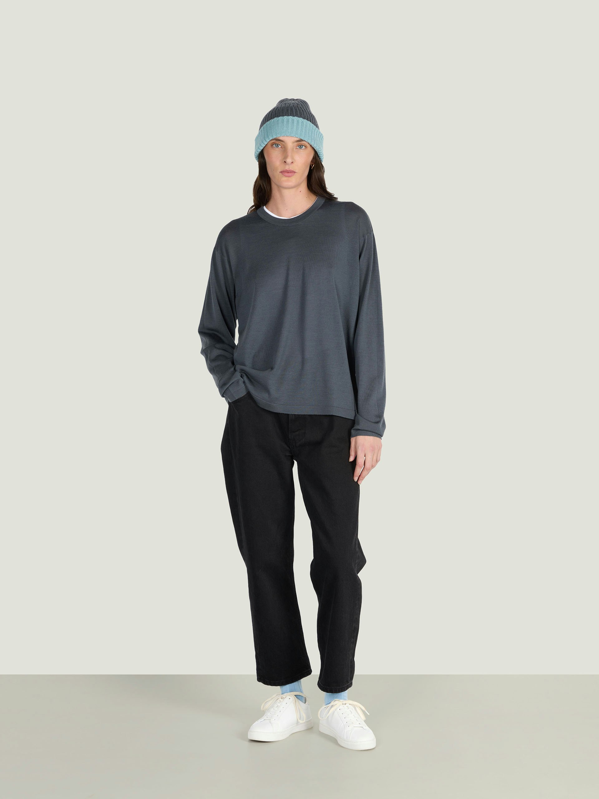 JS by John Smedley - Extra Fine Merino Wool Long Sleeve T-Shirt