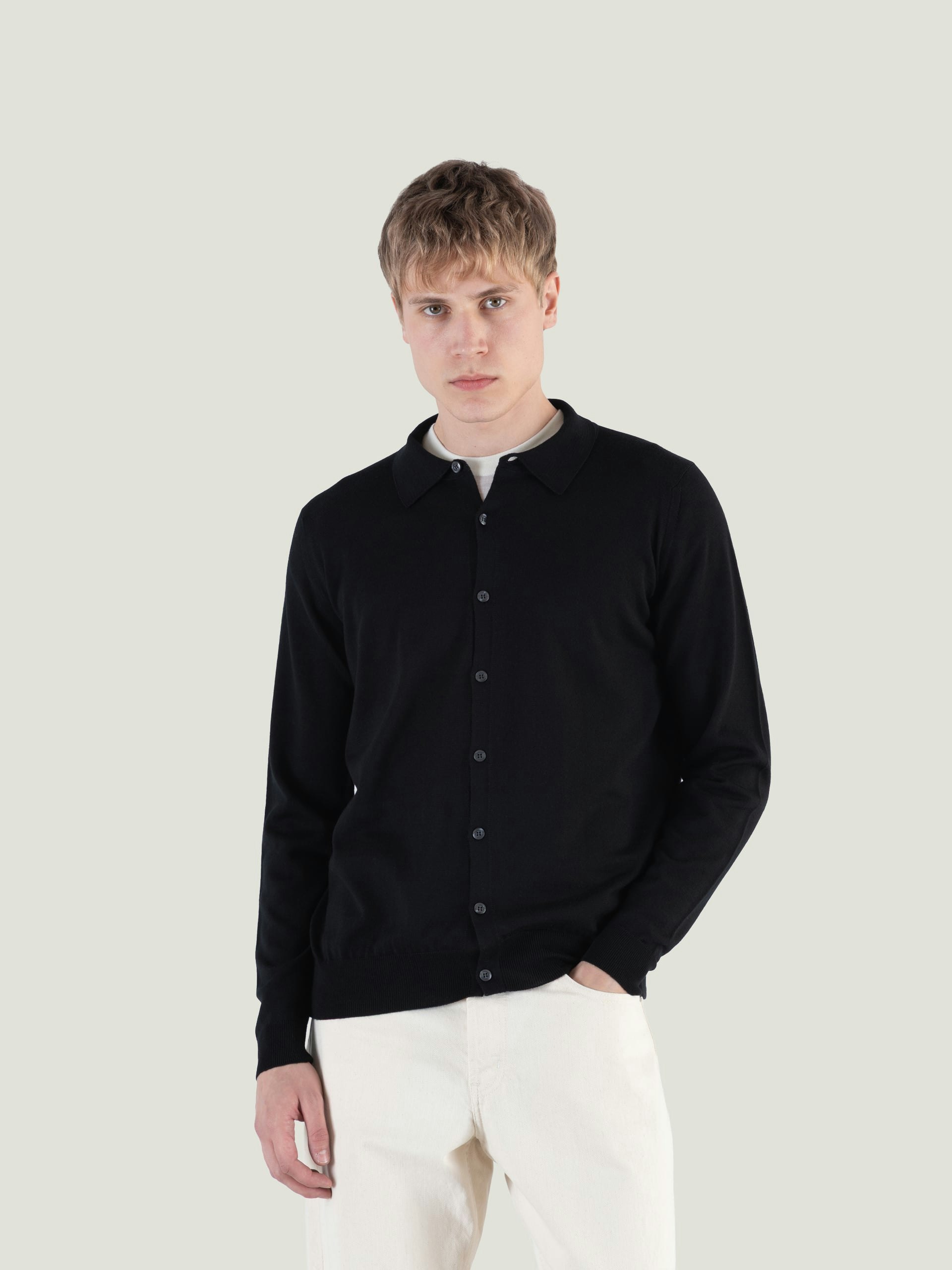 Tibor - Extra Fine Merino Wool Shirt | John Smedley