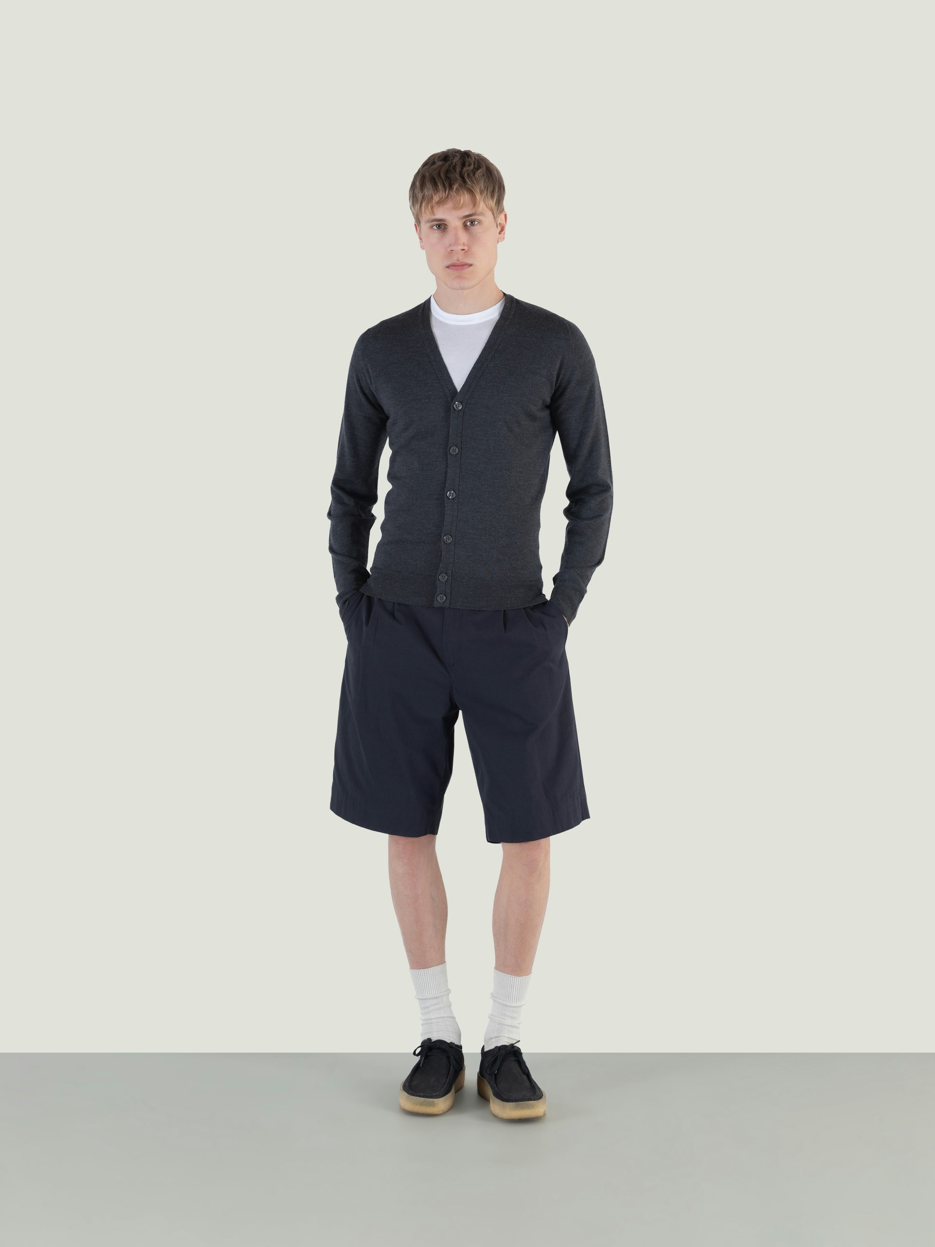 Burley - Extra Fine Merino Wool Cardigan | John Smedley
