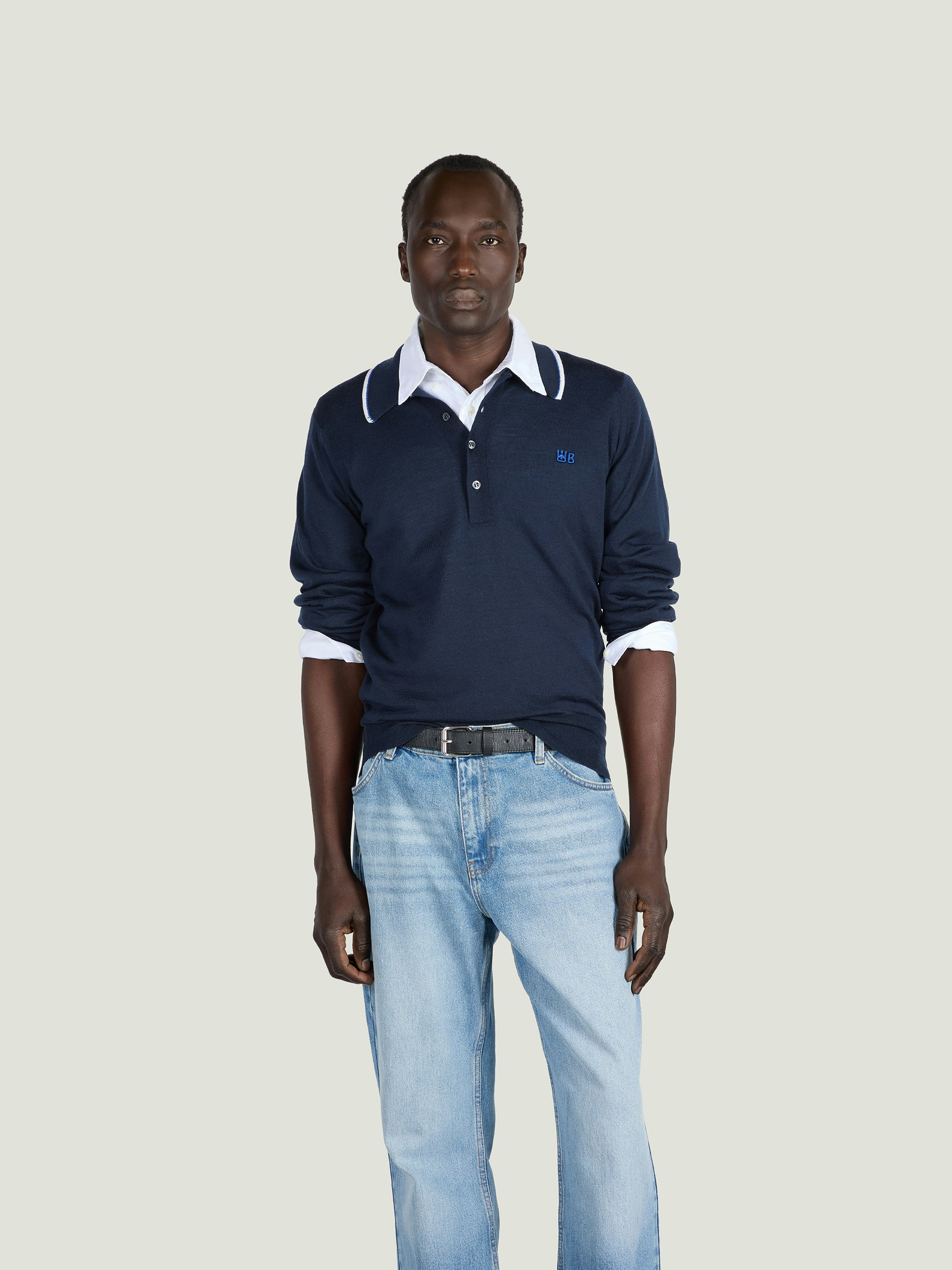 Henry Polo Shirt - Wales Bonner Collaboration | John Smedley UK