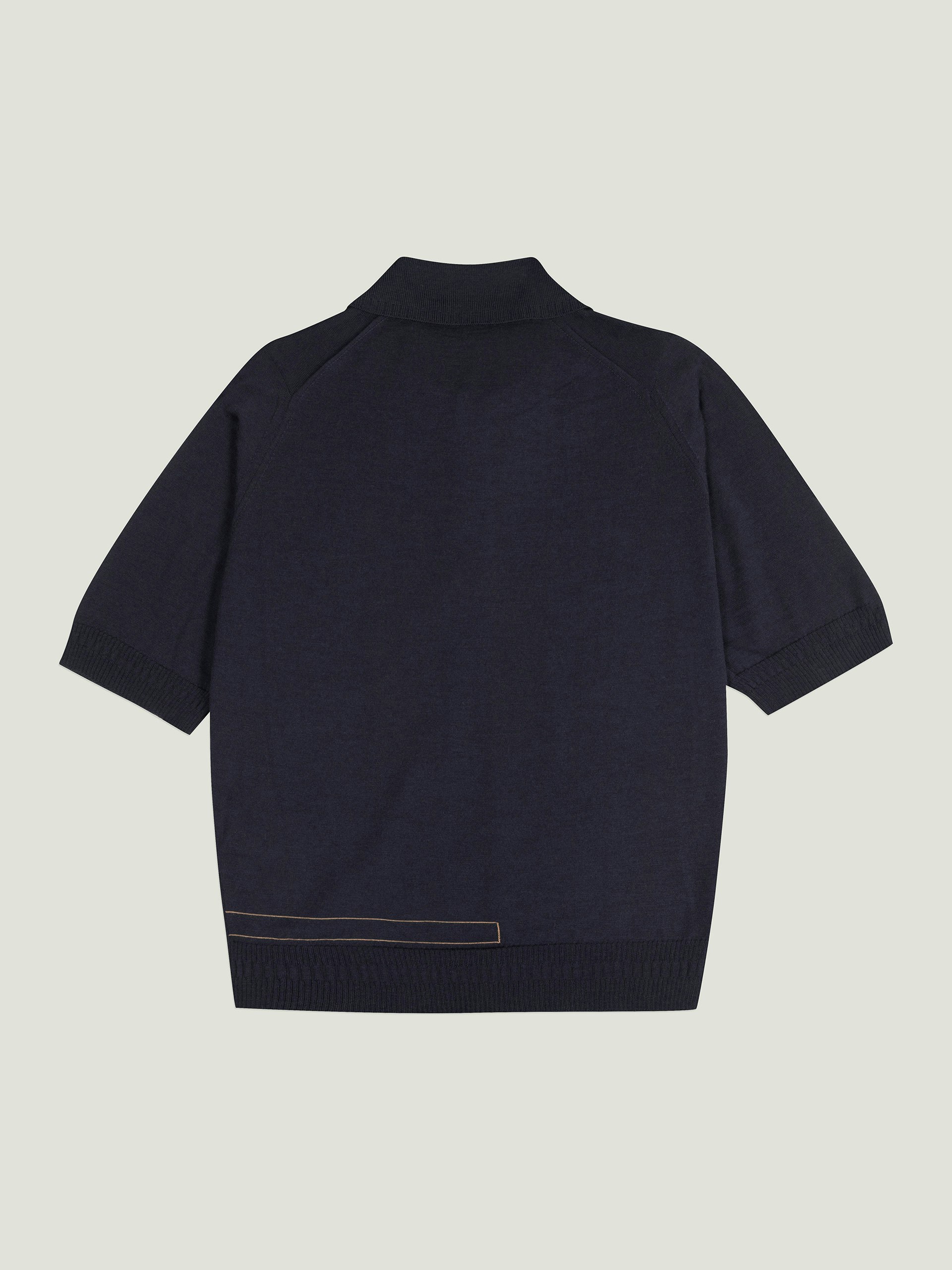 Bill Nighy Short Sleeve Polo Shirt | John Smedley