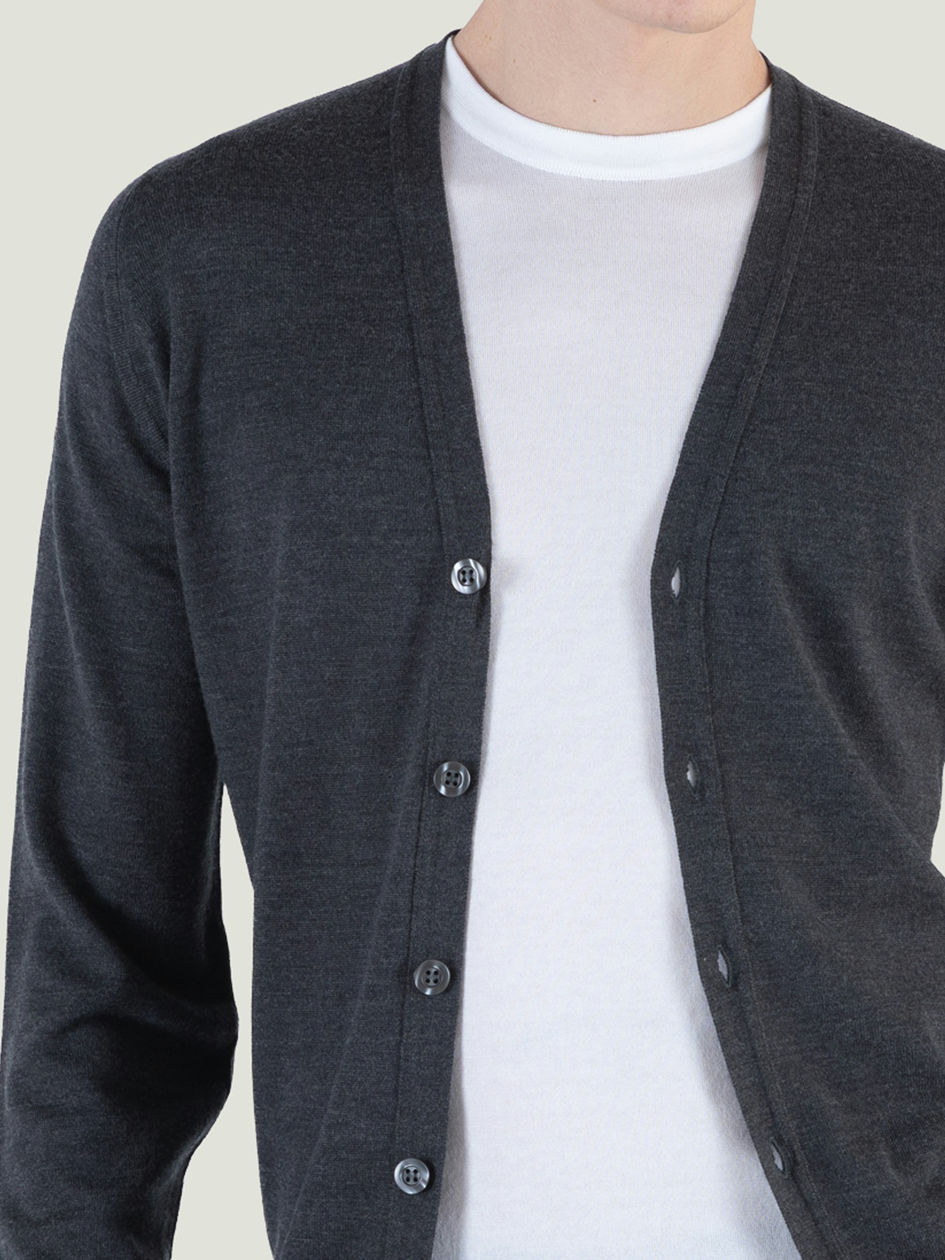 Burley - Extra Fine Merino Wool Cardigan | John Smedley