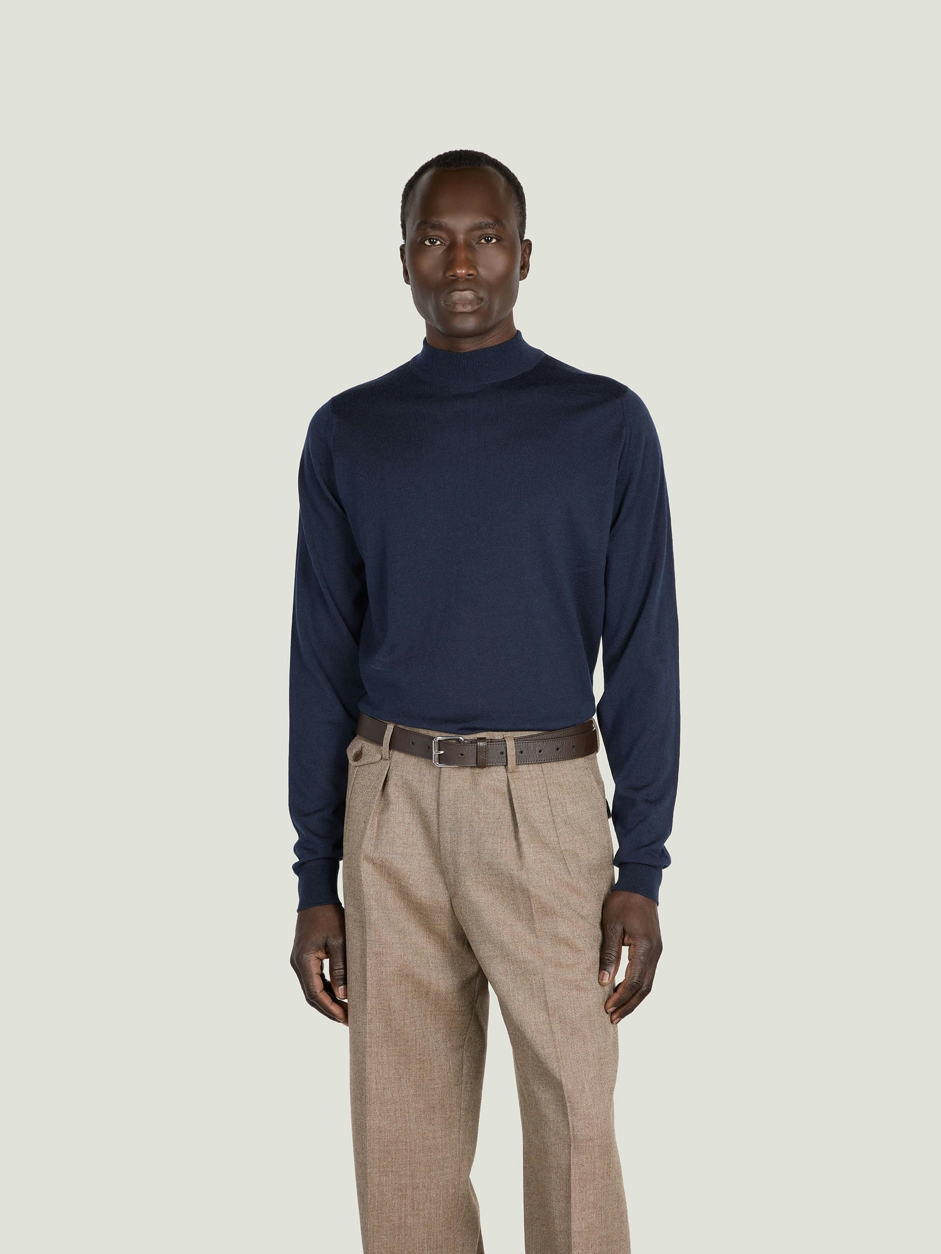 JS by John Smedley - Extra Fine Merino Wool Quarter Zip Jumper