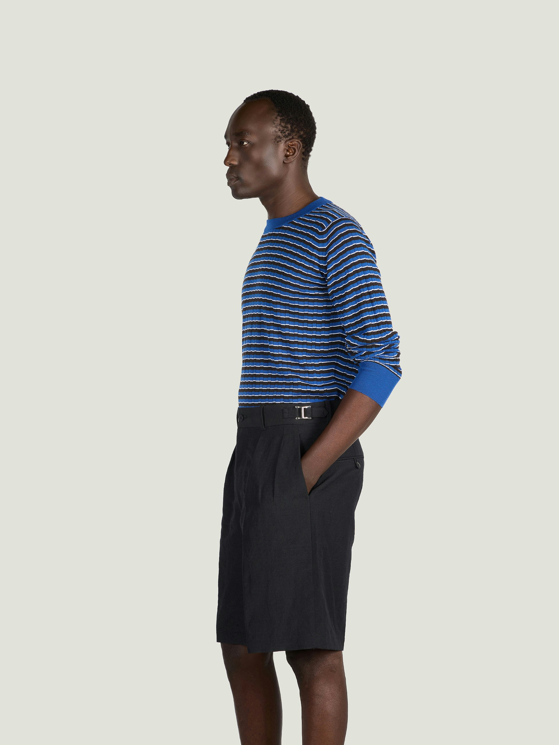 ☆JOHN SMEDLEY セーター☆ ブルース John Smedley x Wales Bonner S4883 – Men's Merino Stripe Sweater