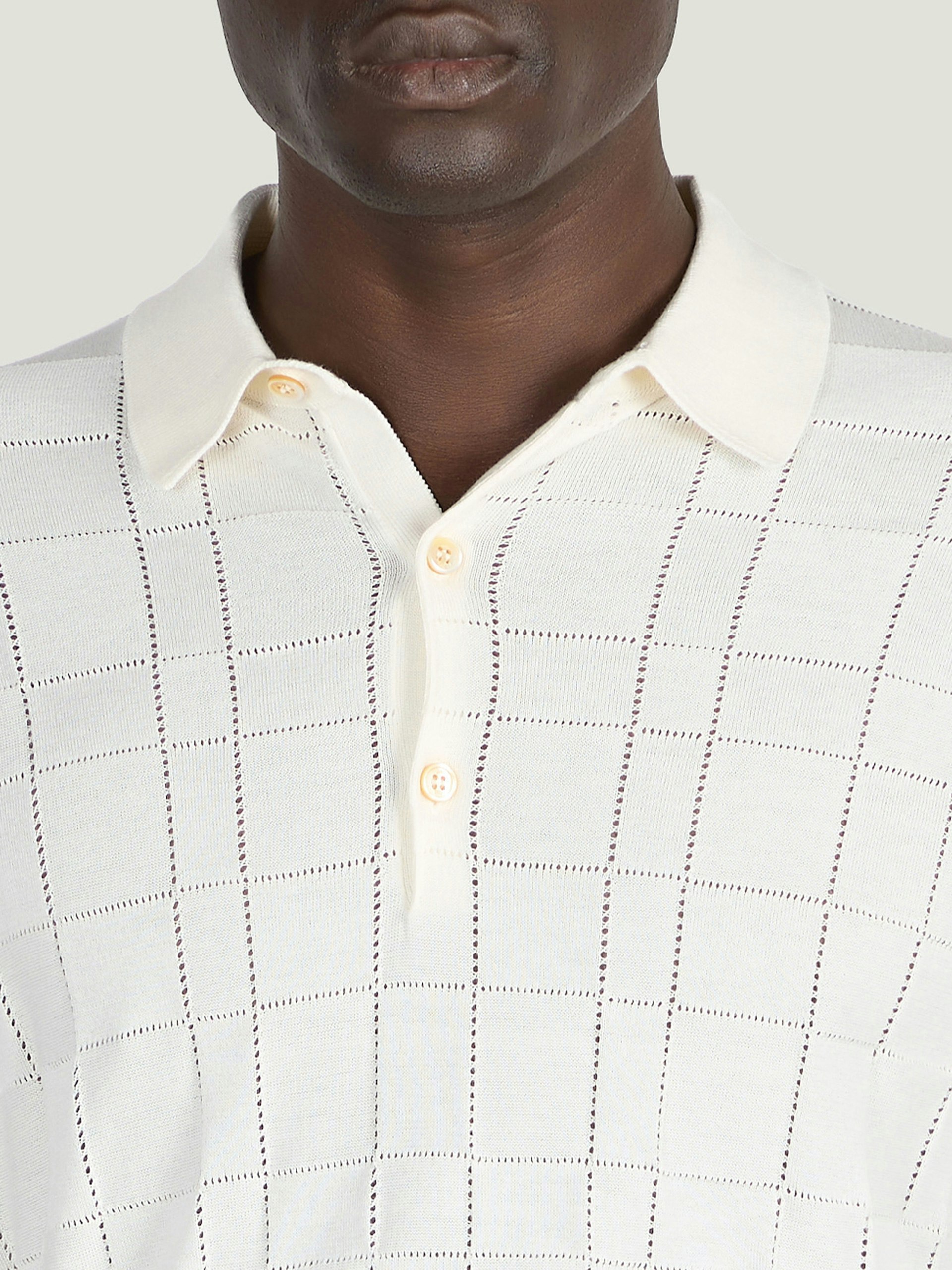 DAKS Housecheck Polo Shirt | John Smedley