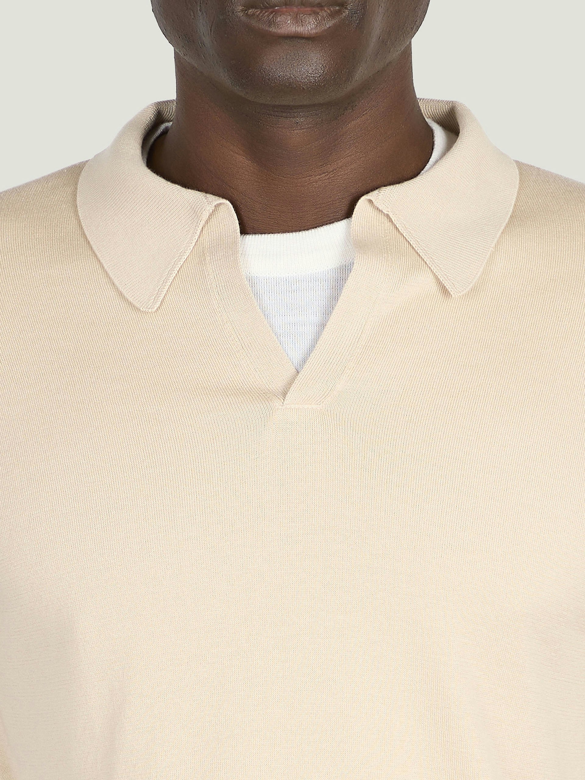 JOHN SMEDLEY SEA COTTON POLO エクリュ Noah - John Smedley's Sea Island Cotton Polo Shirt | John Smedley