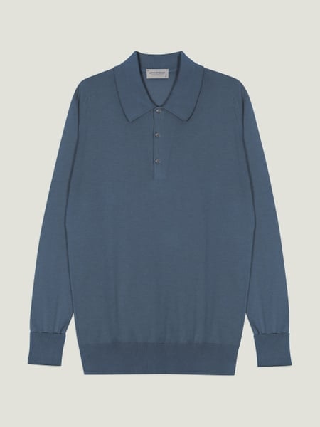 Finchley - John Smedley's Sea Island Cotton Polo Shirt | John Smedley