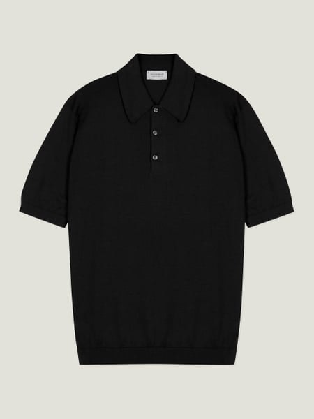 Oakman - John Smedley's Sea Island Cotton Polo Shirt | John Smedley