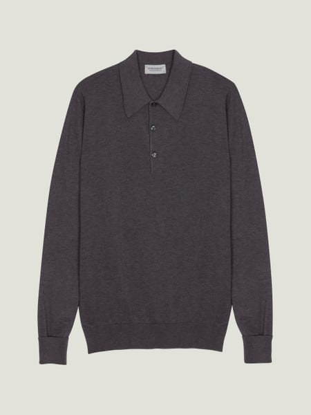 Finchley - John Smedley's Sea Island Cotton Polo Shirt | John Smedley
