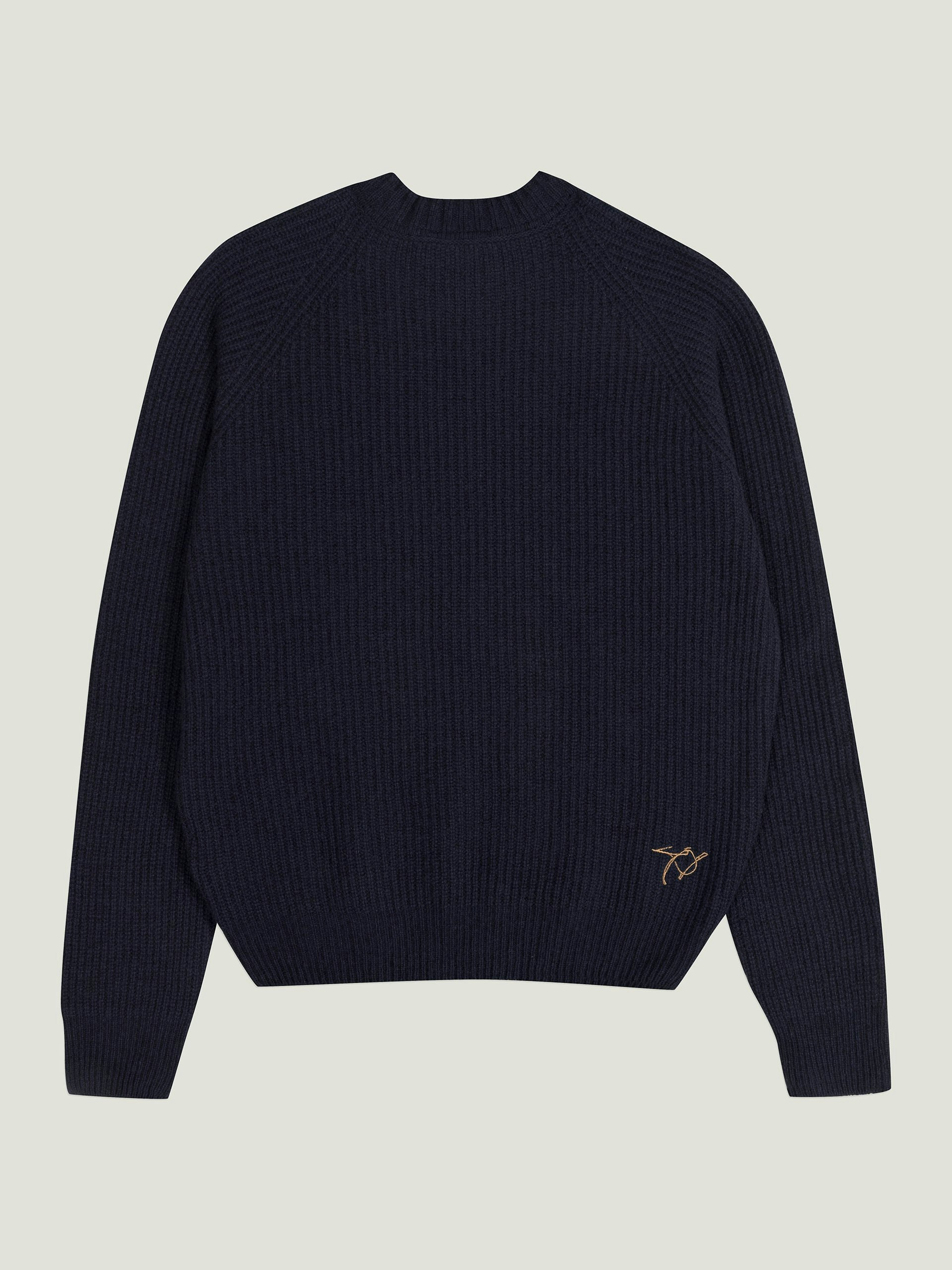 Bill Nighy Ribbed Round Neck Jumper | John Smedley
