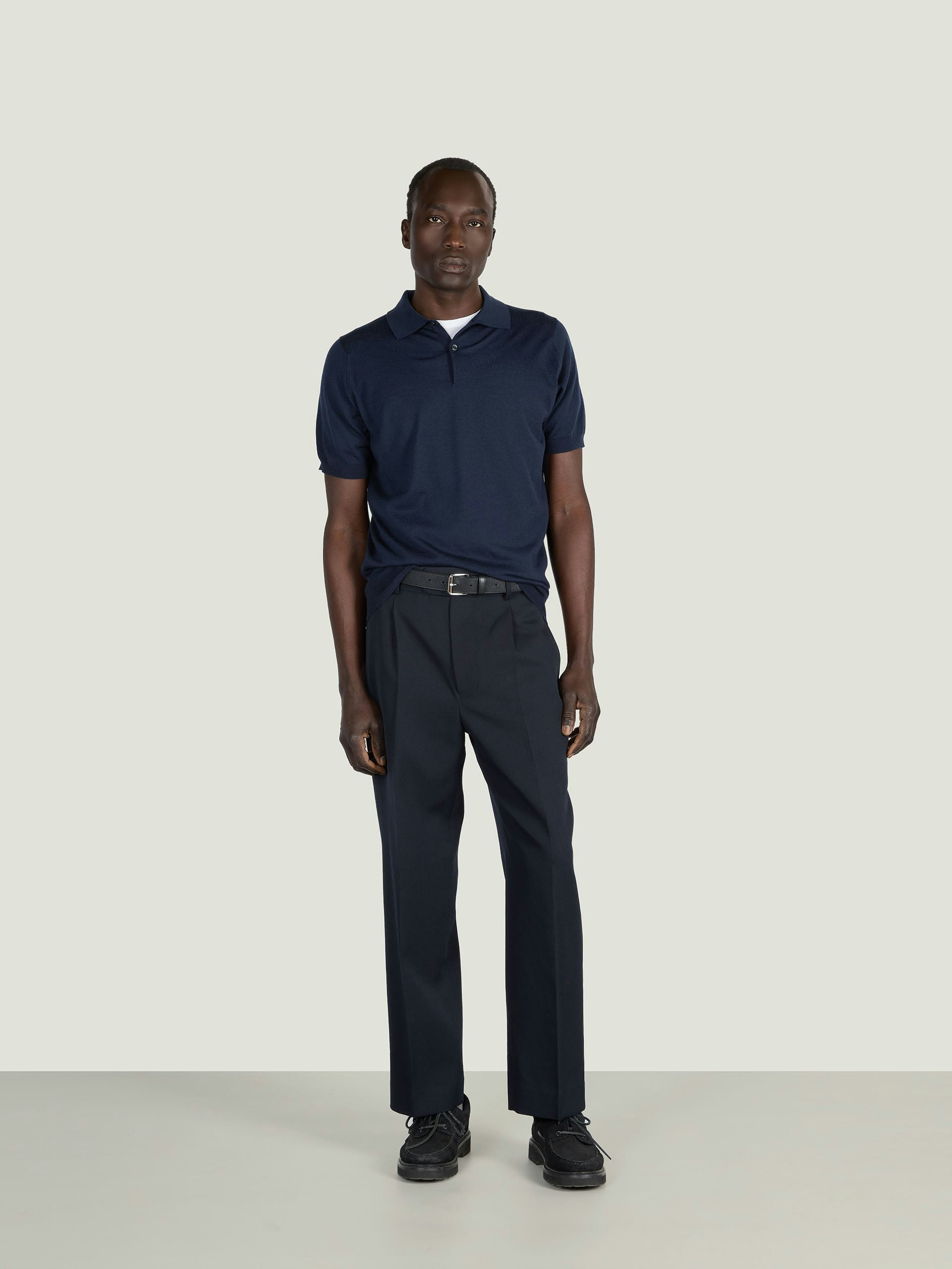 Men's Polo Shirts | Sea Island Cotton & Merino Wool | John Smedley