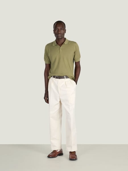 Calun - John Smedley's Sea Island Cotton Polo Shirt | John Smedley