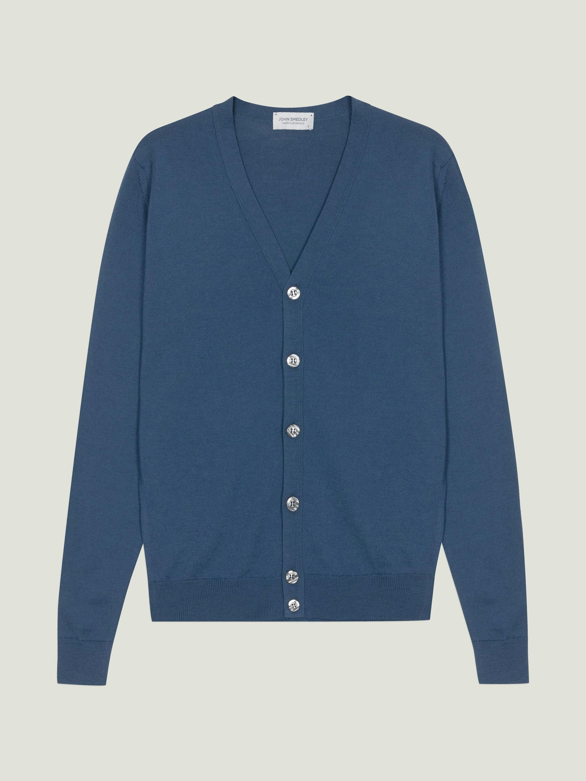 Burley - Extra Fine Merino Wool Cardigan | John Smedley
