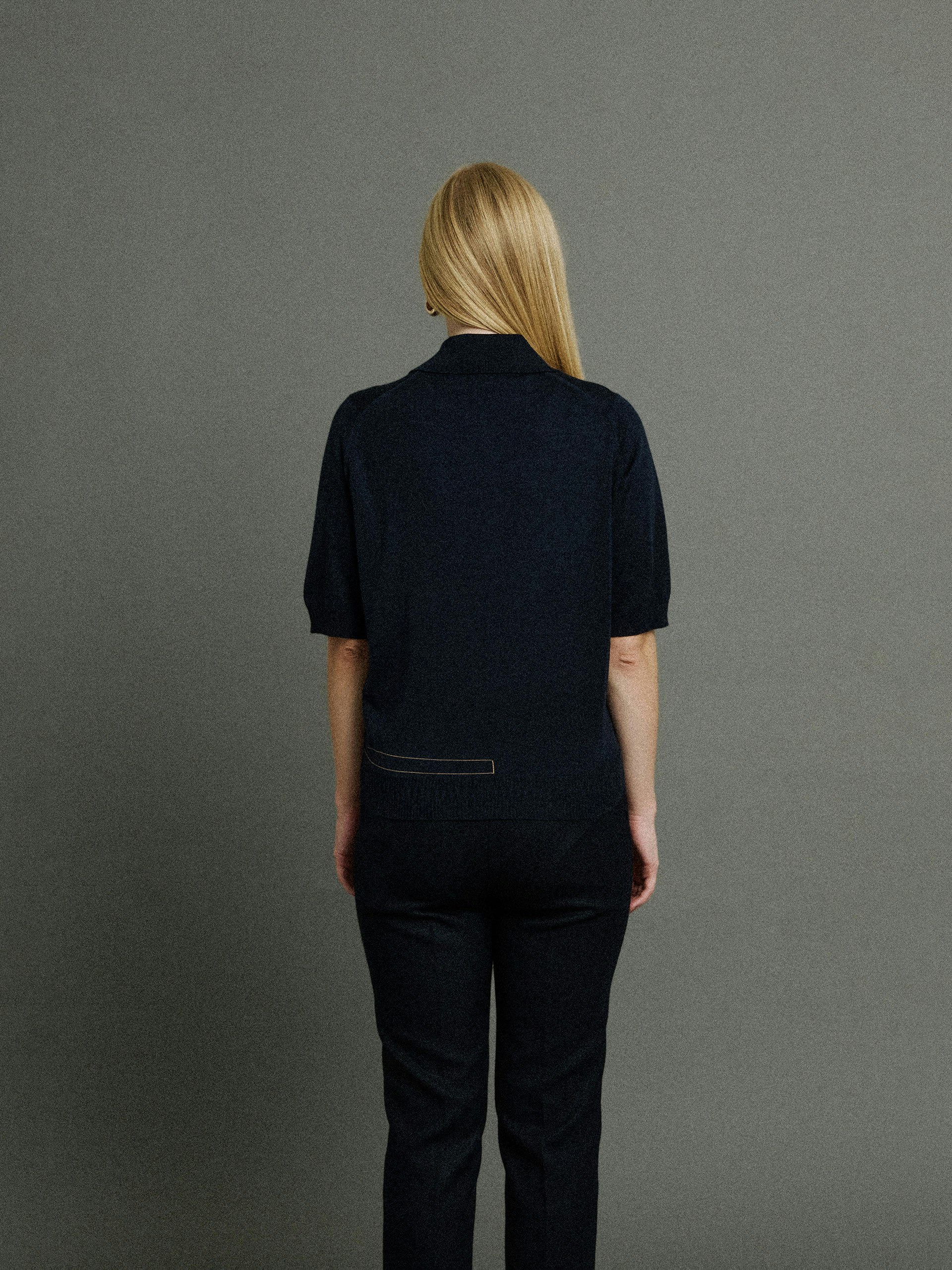 Bill Nighy Short Sleeve Polo Shirt | John Smedley