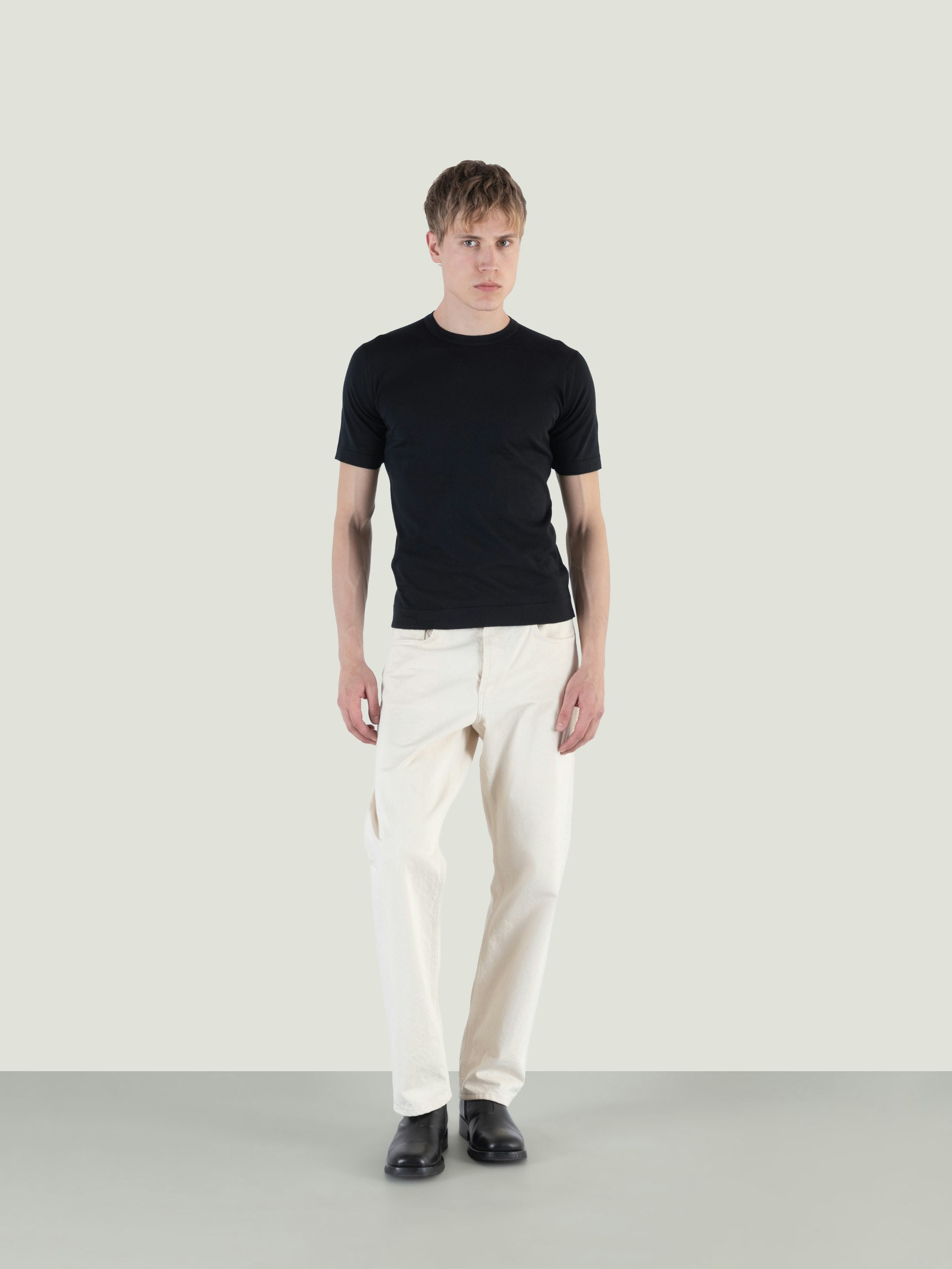 Lorca - John Smedley's Sea Island Cotton T-Shirt | John Smedley