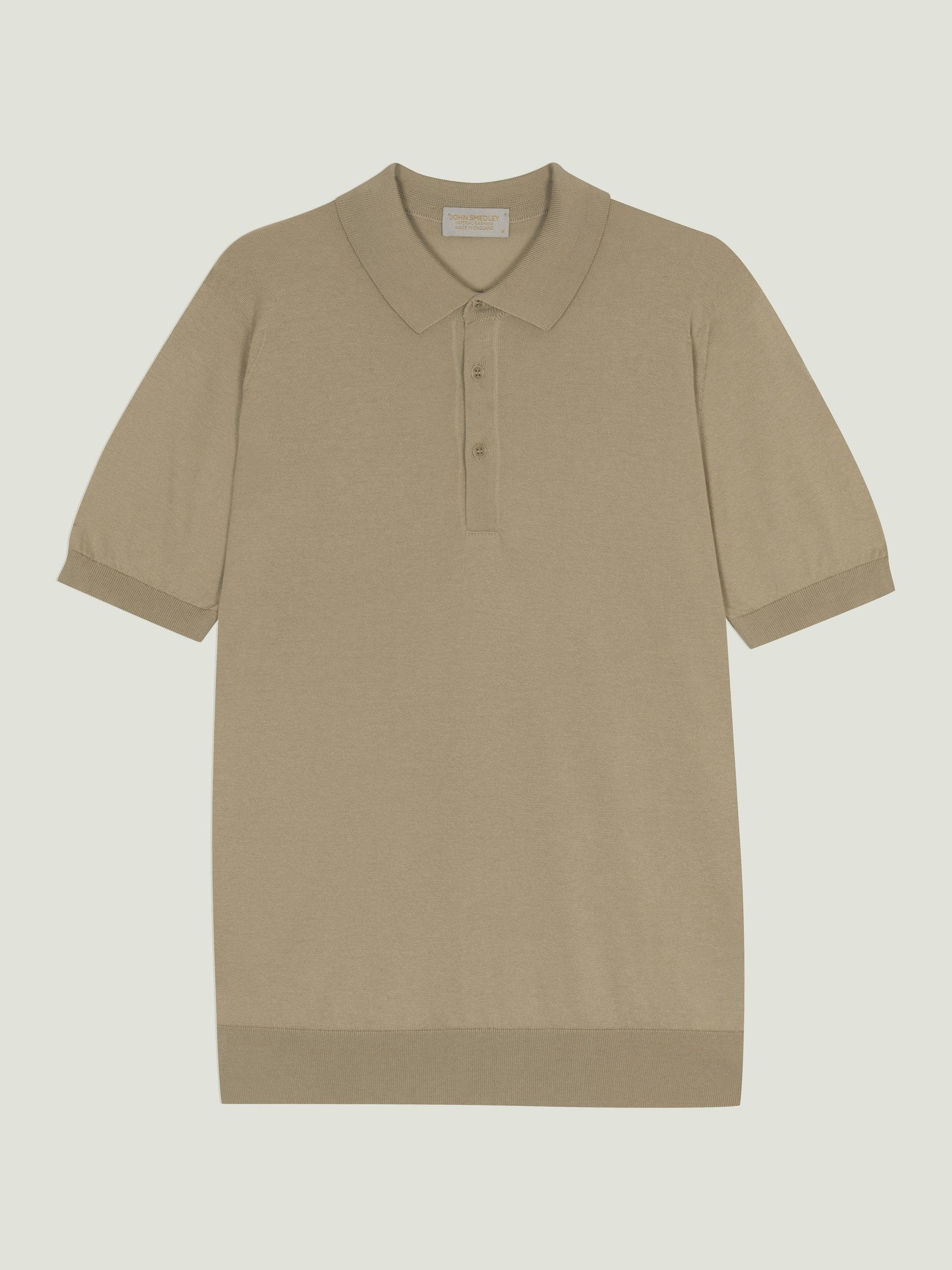 Hecter - John Smedley's Cotton and Cashmere Polo Shirt | John Smedley