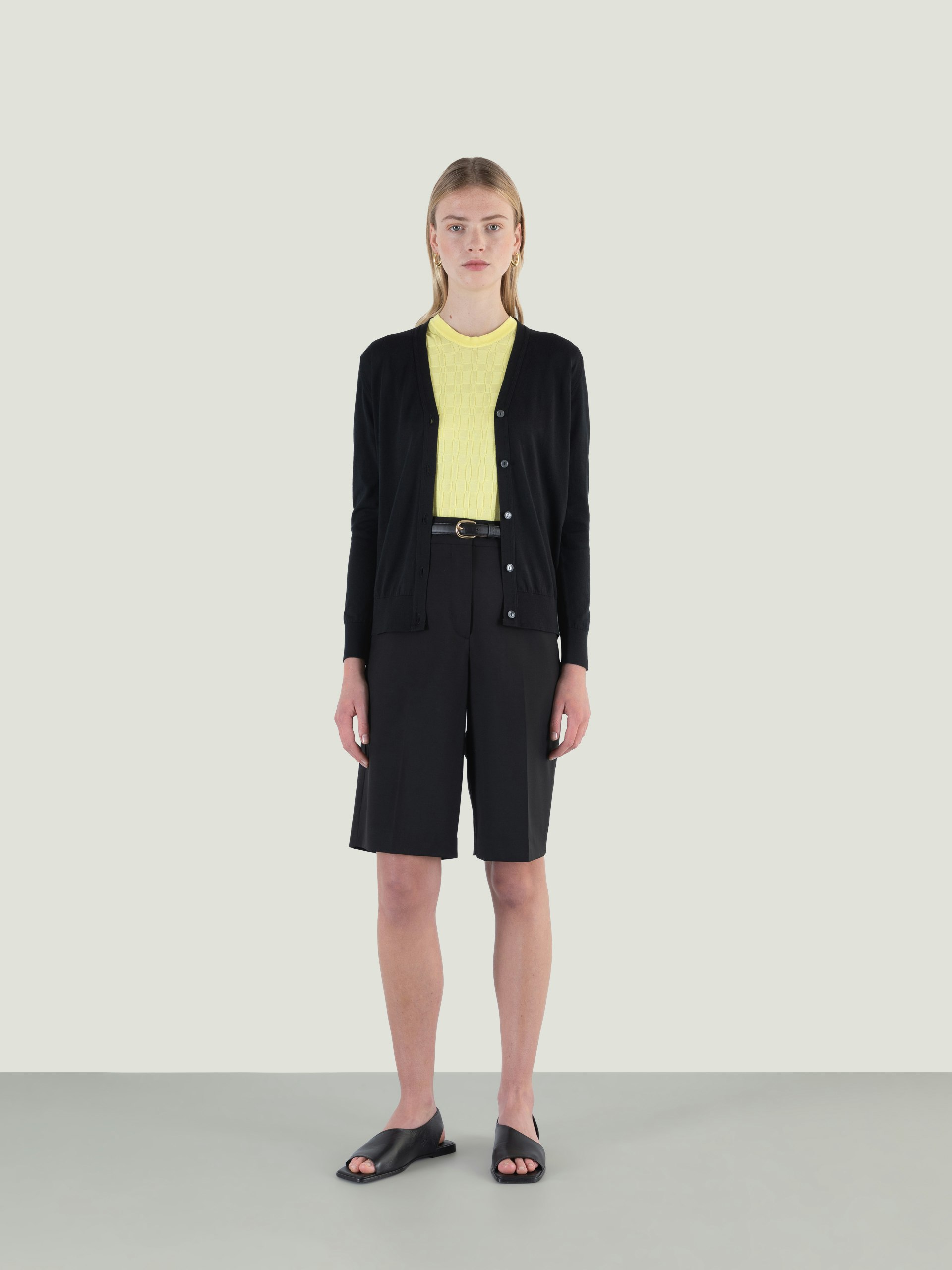Yasmin - John Smedley's Sea Island Cotton Cardigan | John Smedley
