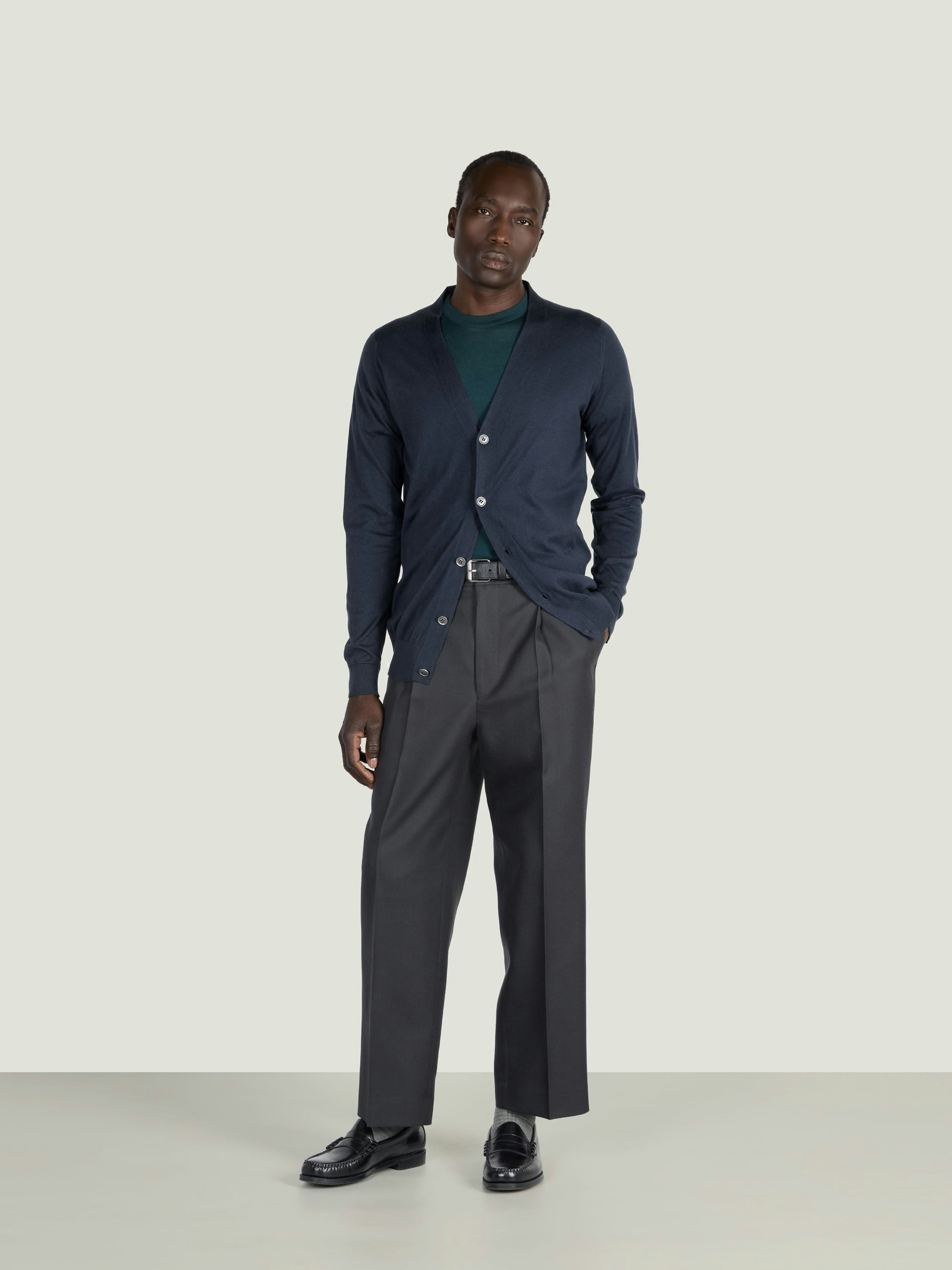 Bernard - John Smedley's Sea Island Cotton Cardigan | John Smedley