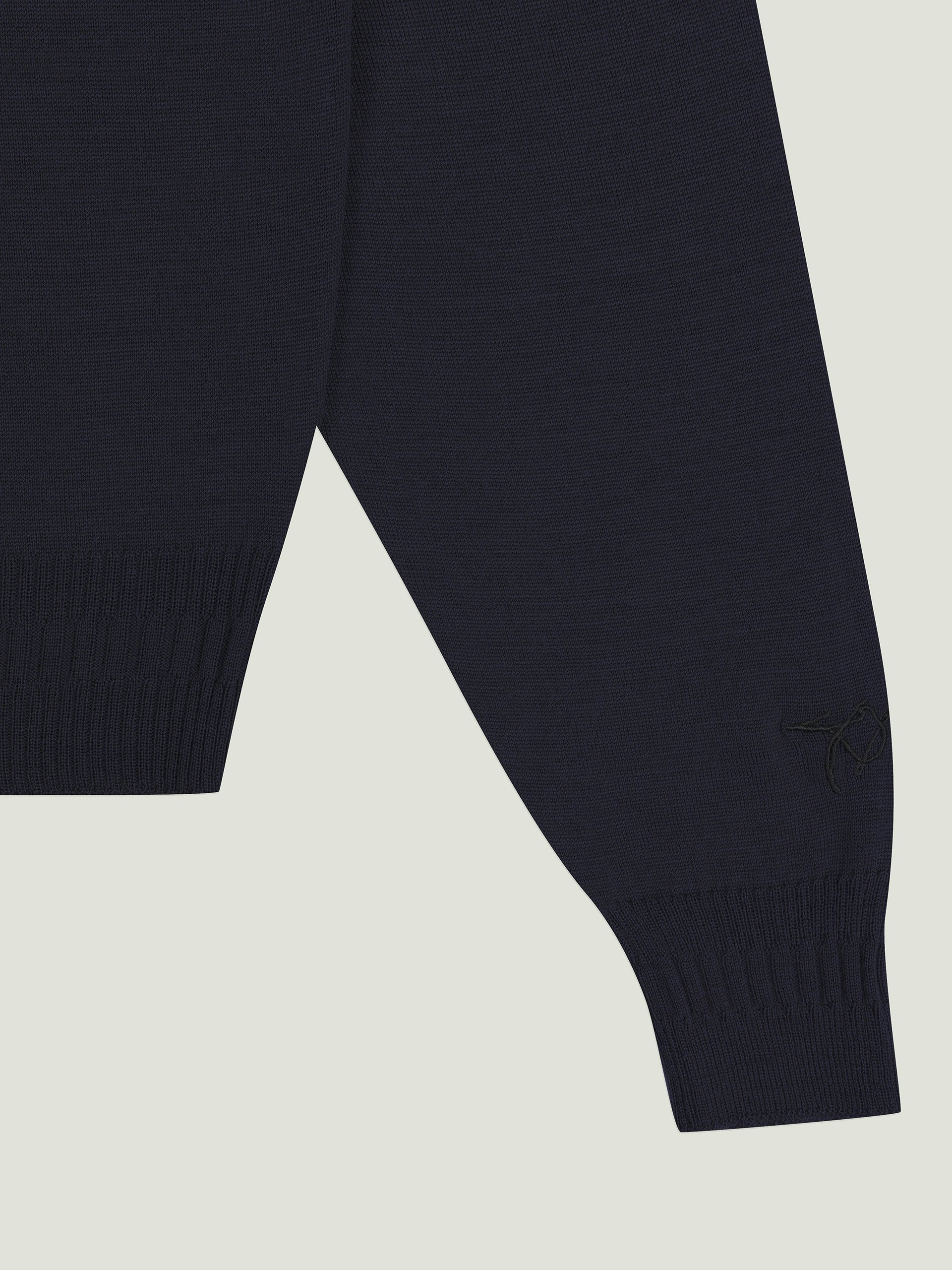 Bill Nighy Long Sleeve Polo Shirt | John Smedley