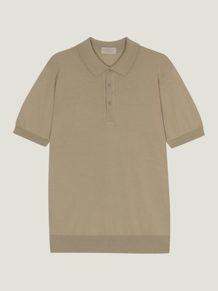 Hecter - John Smedley's Cotton and Cashmere Polo Shirt | John Smedley