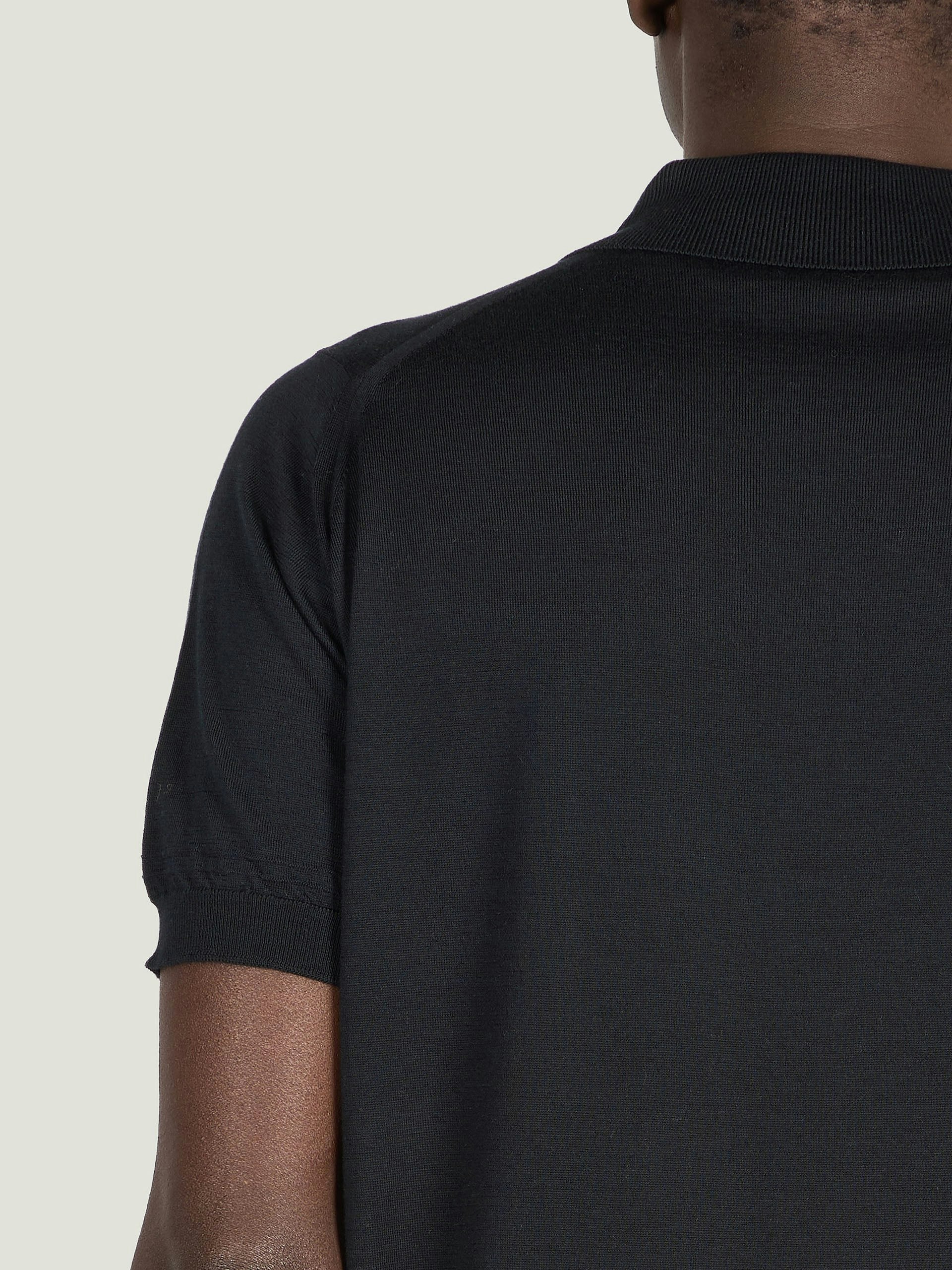 Monroe - John Smedley's Anglo Indian Gauze Polo Shirt | John Smedley