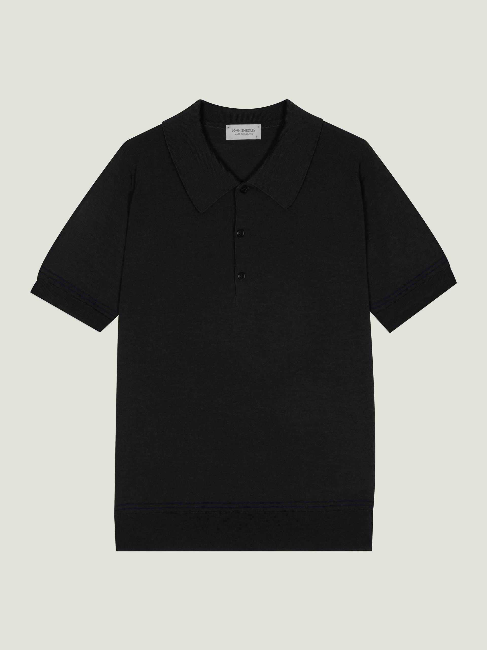 Monroe - John Smedley's Anglo Indian Gauze Polo Shirt | John Smedley